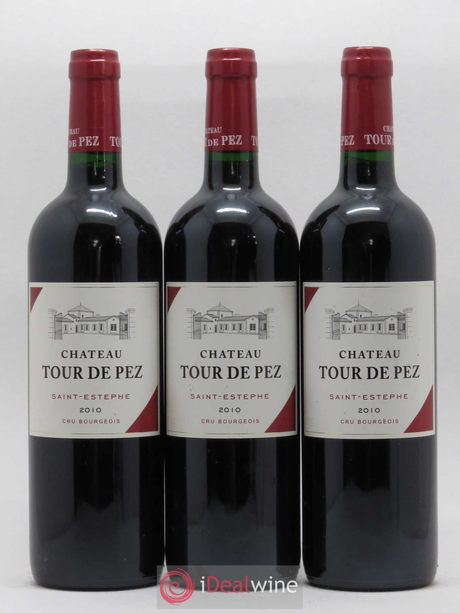 Château Tour de Pez Cru Bourgeois 2010 - Lot de 3 bouteilles - 0