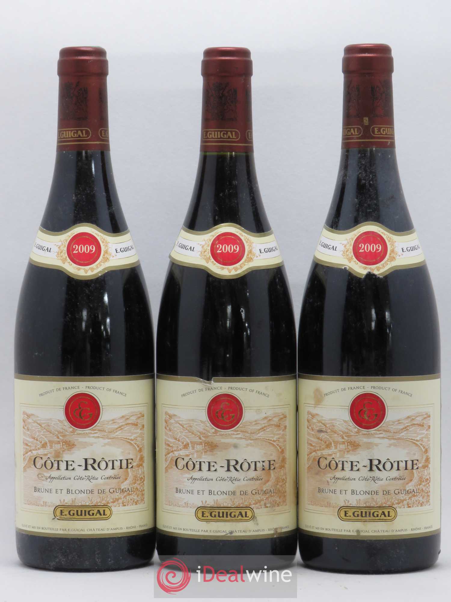 Côte-Rôtie Côtes Brune et Blonde Guigal 2009 - Lot de 3 bouteilles - 0