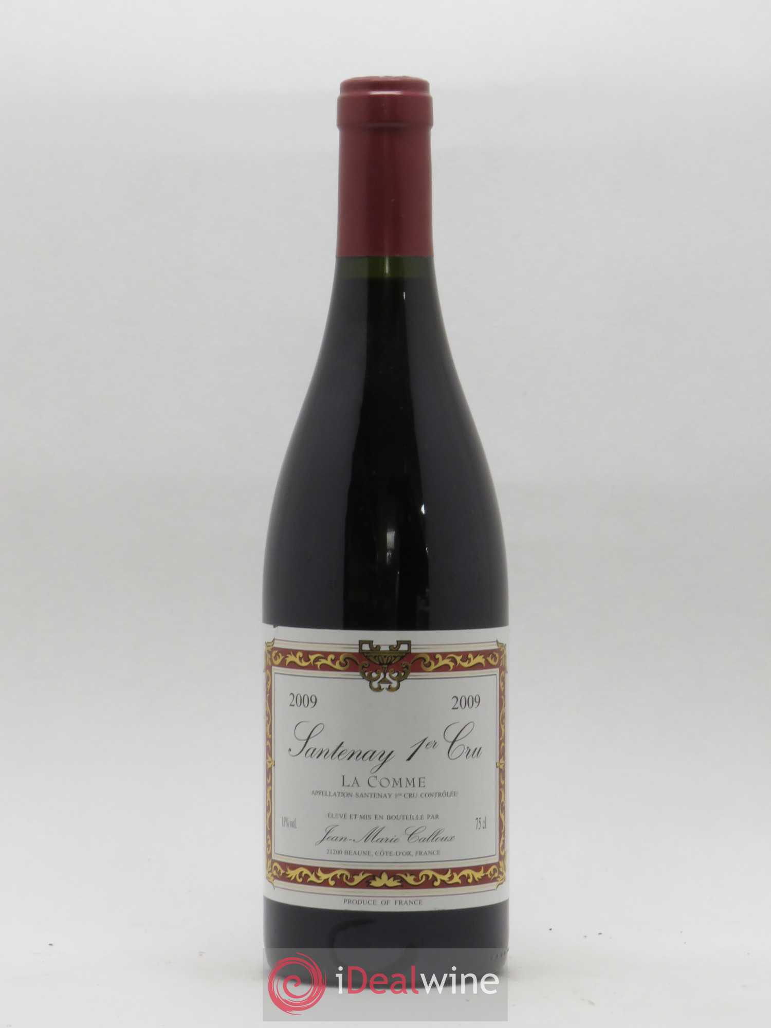 Santenay 1er Cru La Comme Jean Marie Calloux 2009 - Lot de 1 bouteille - 0