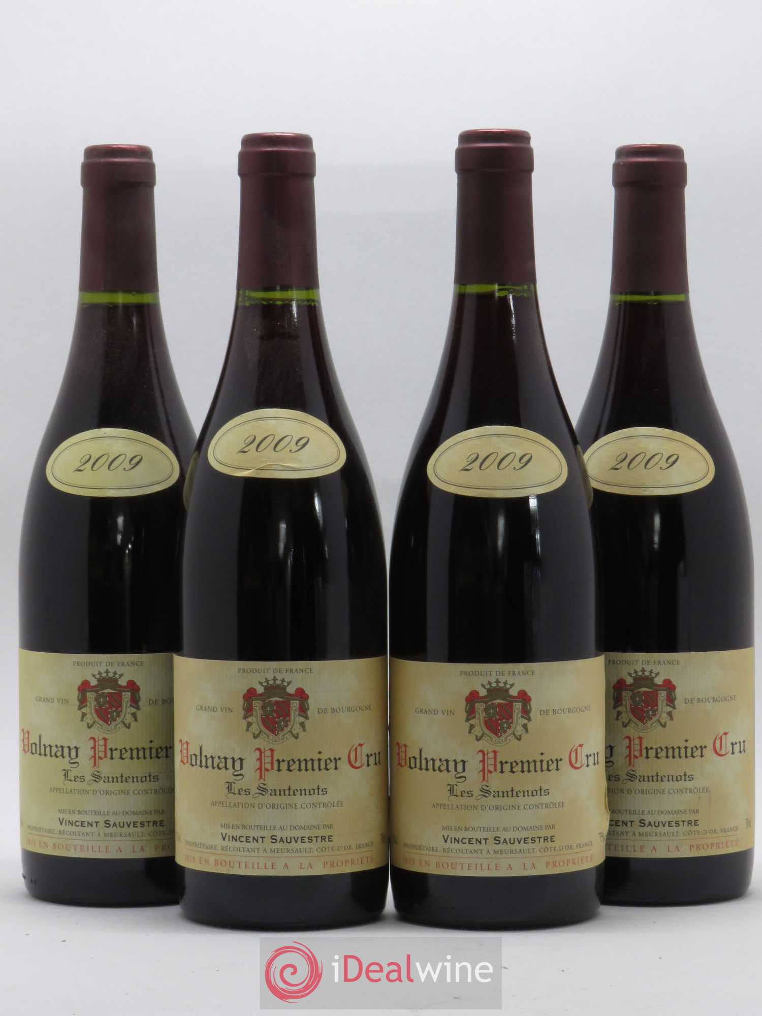 Volnay 1er Cru Les Santenots Vincent Sauvestre 2009 - Posten von 4 Flaschen - 0