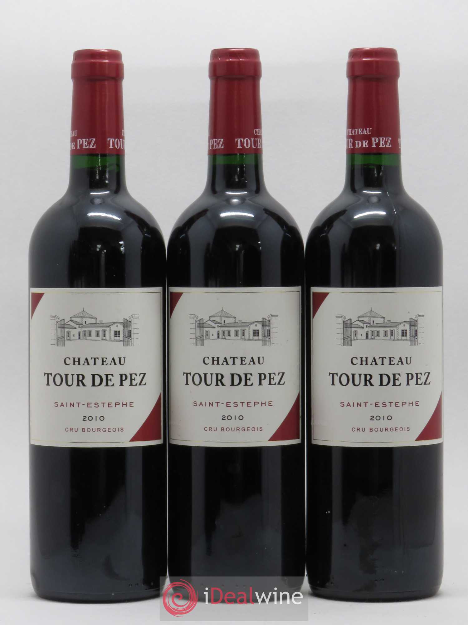 Château Tour de Pez Cru Bourgeois 2010 - Lot de 3 bouteilles - 0