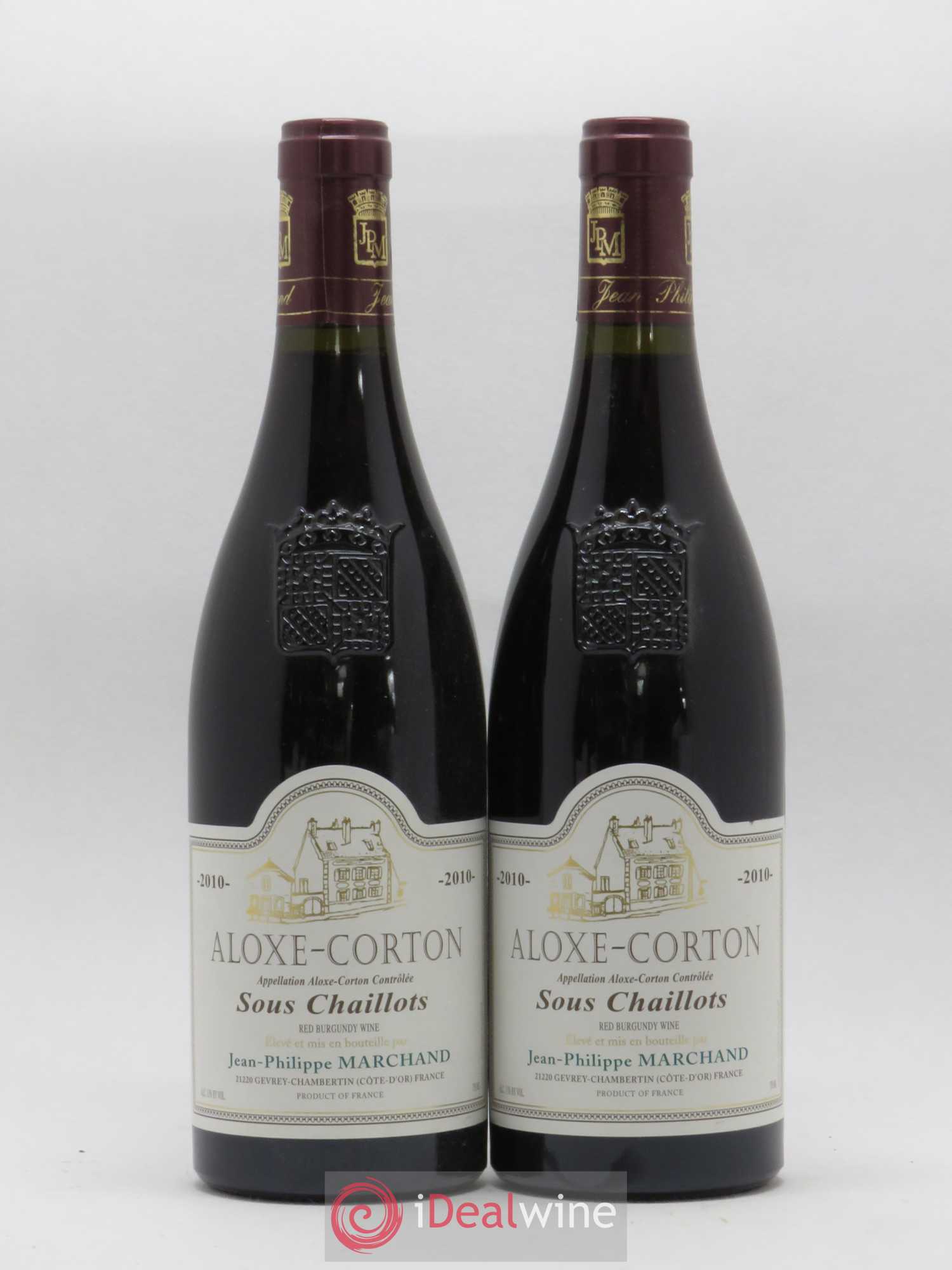 Aloxe-Corton Sous Chaillots Marchand 2010 - Posten von 2 Flaschen - 0