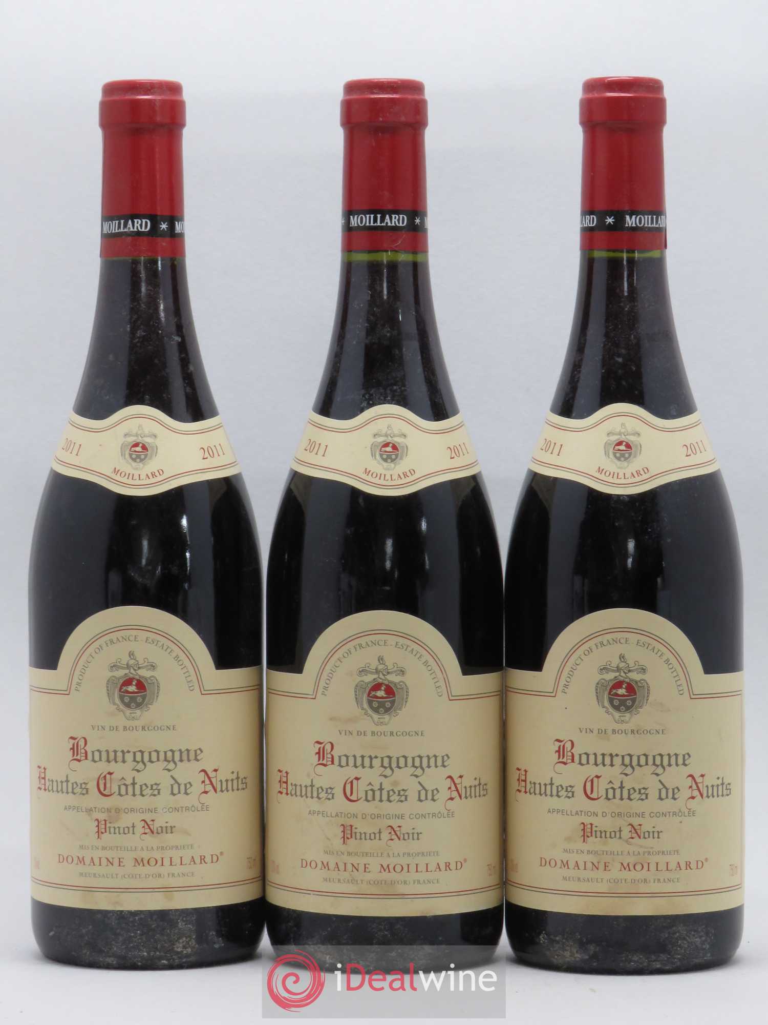 Hautes-Côtes de Nuits Moillard 2011 - Lot de 3 bouteilles - 0