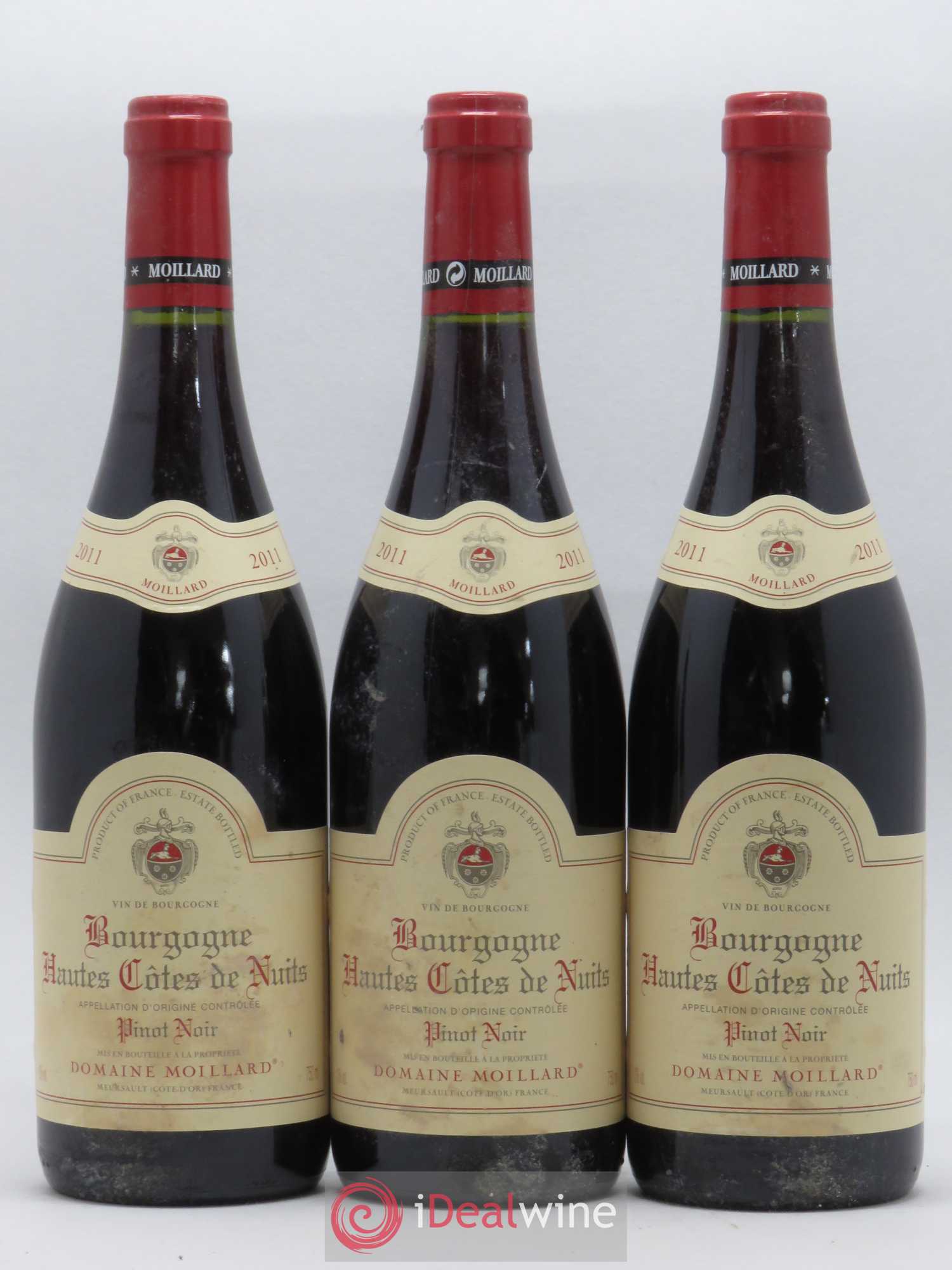 Hautes-Côtes de Nuits Moillard 2011 - Lot de 3 bouteilles - 0