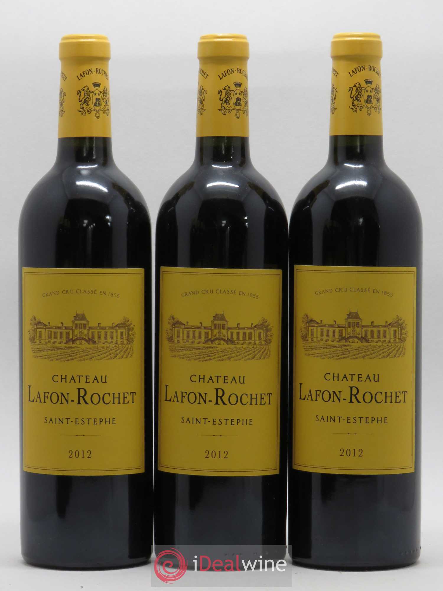 Château Lafon Rochet 4ème Grand Cru Classé 2012 - Lot de 3 bouteilles - 0