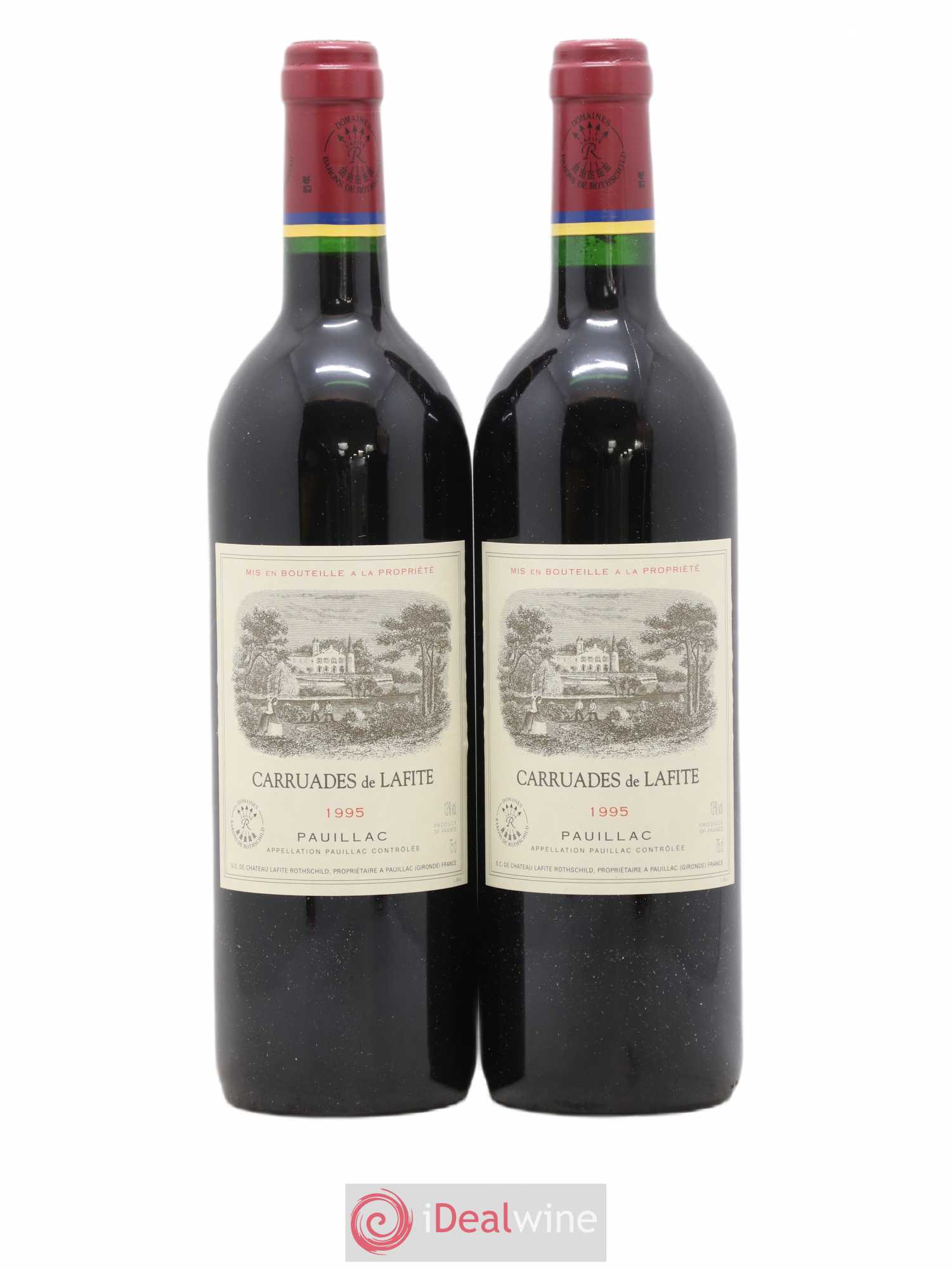 Carruades de Lafite Rothschild Second Vin 1995 - Lot de 2 bouteilles - 0