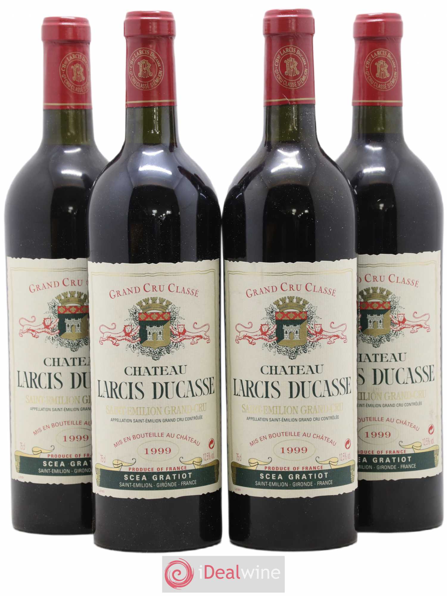 Château Larcis Ducasse 1er Grand Cru Classé B 1999 - Lot de 4 bouteilles - 0