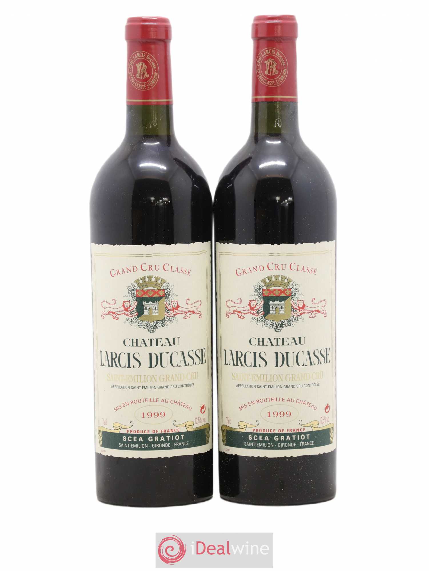 Château Larcis Ducasse 1er Grand Cru Classé B 1999 - Lot de 2 bouteilles - 0