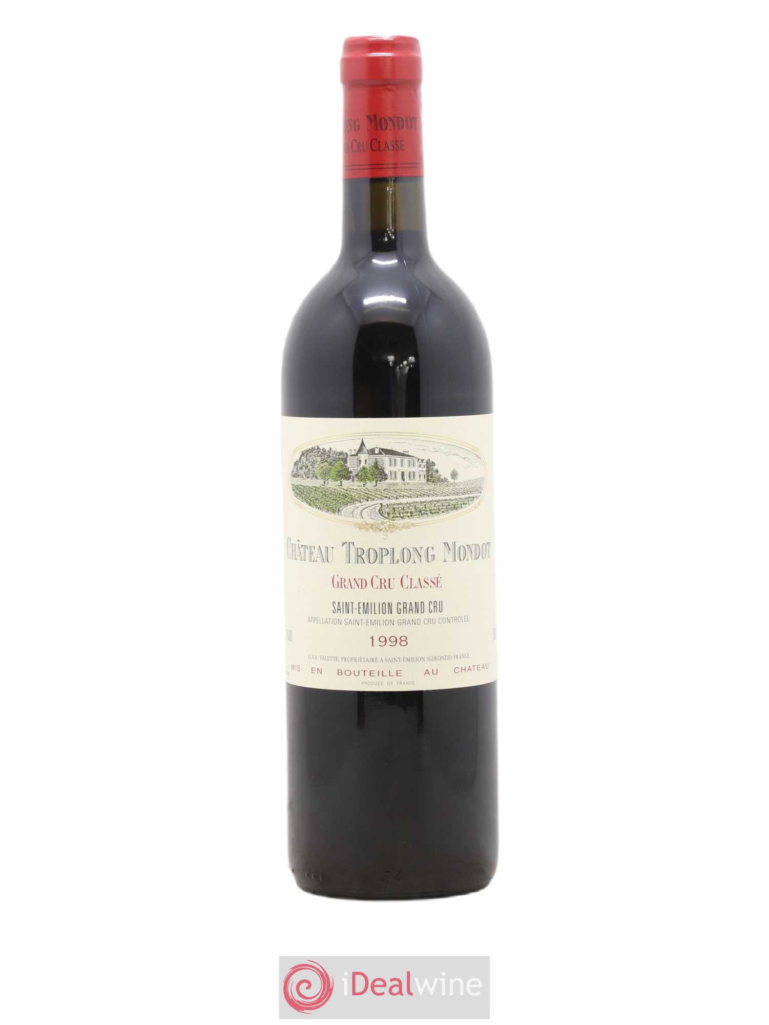 Château Troplong Mondot 1er Grand Cru Classé B 1998 - Lot de 1 bouteille - 0