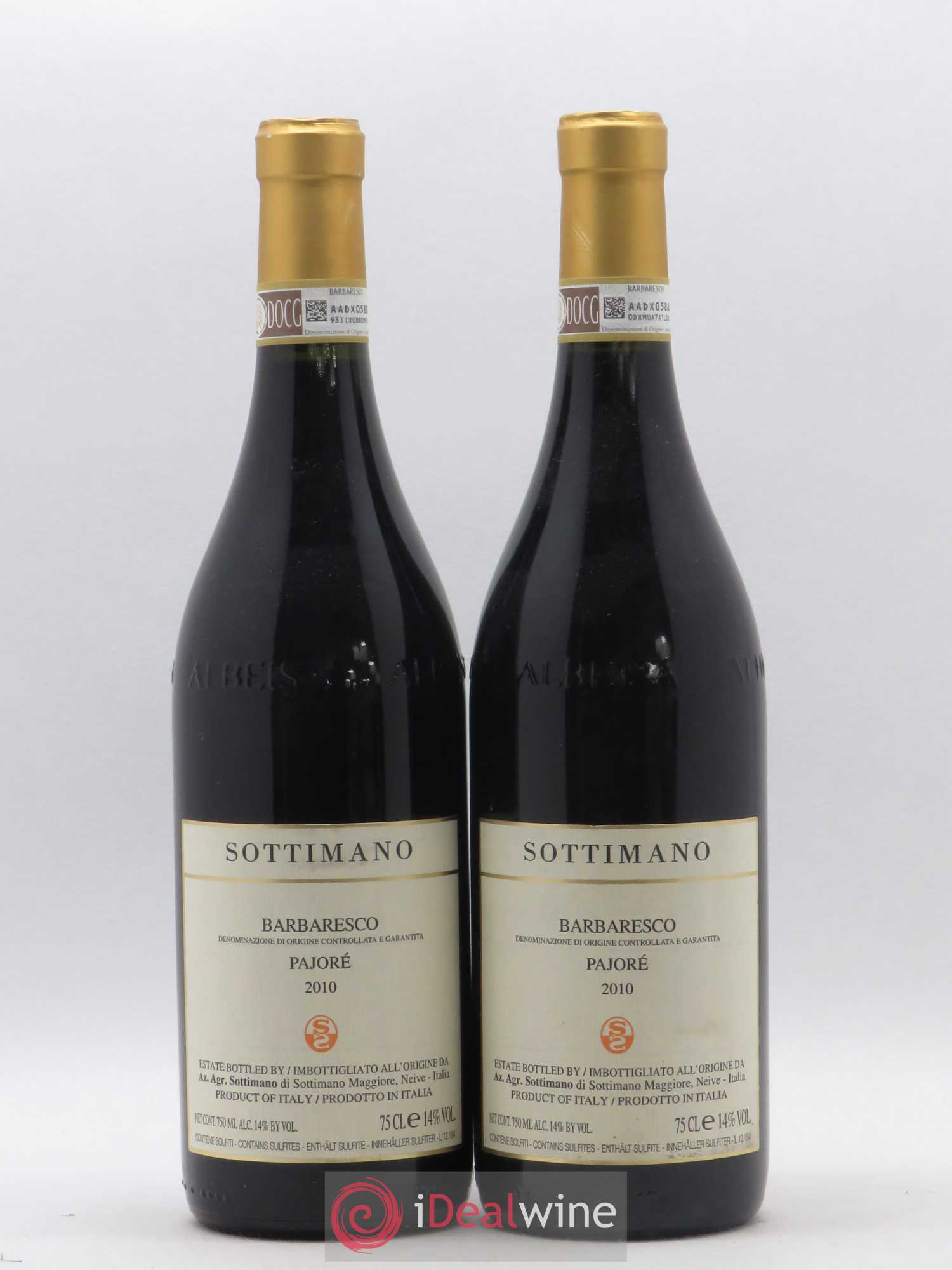 Barbaresco DOCG Pajoré Sottimano 2010 - Lot de 2 bouteilles - 0