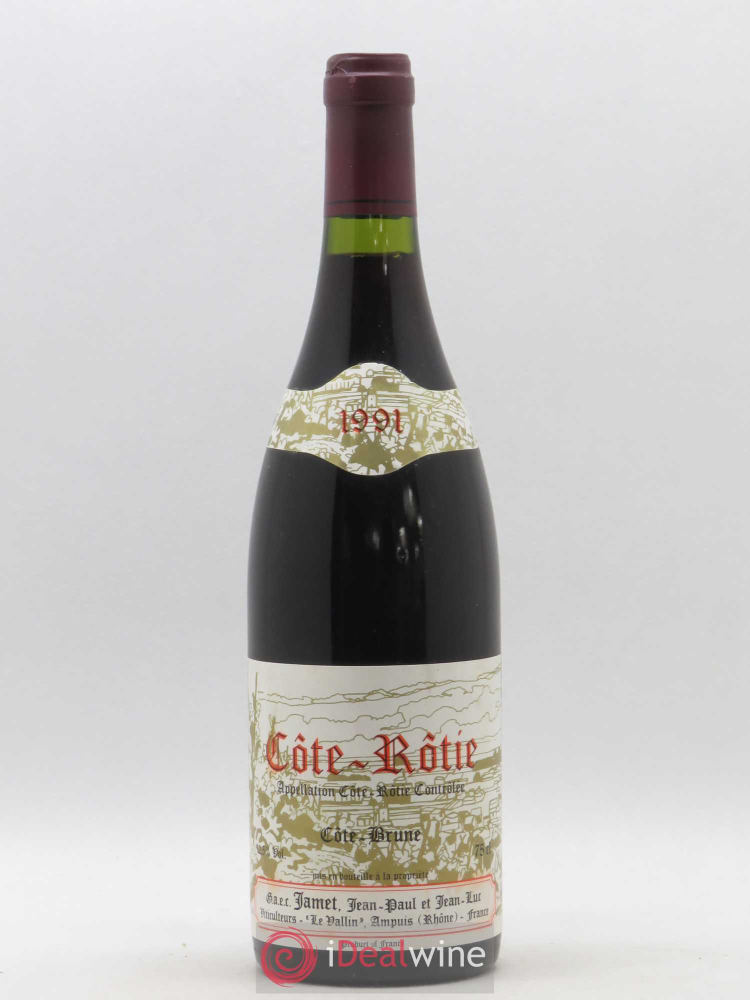 Côte-Rôtie Côte Brune Jamet (Domaine) 1991 - Lot de 1 bouteille - 0