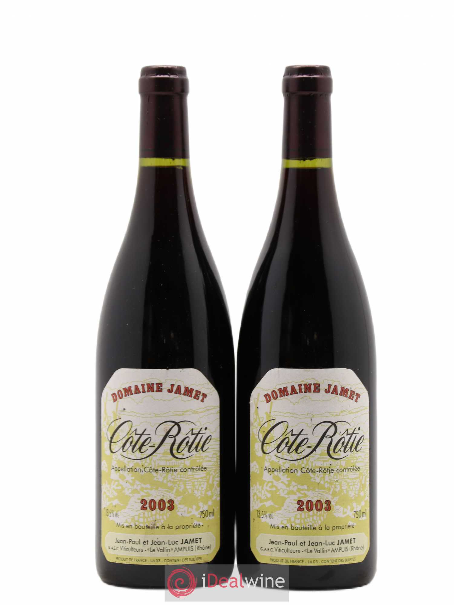 Côte-Rôtie Jamet (Domaine) 2003 - Lot de 2 bouteilles - 0