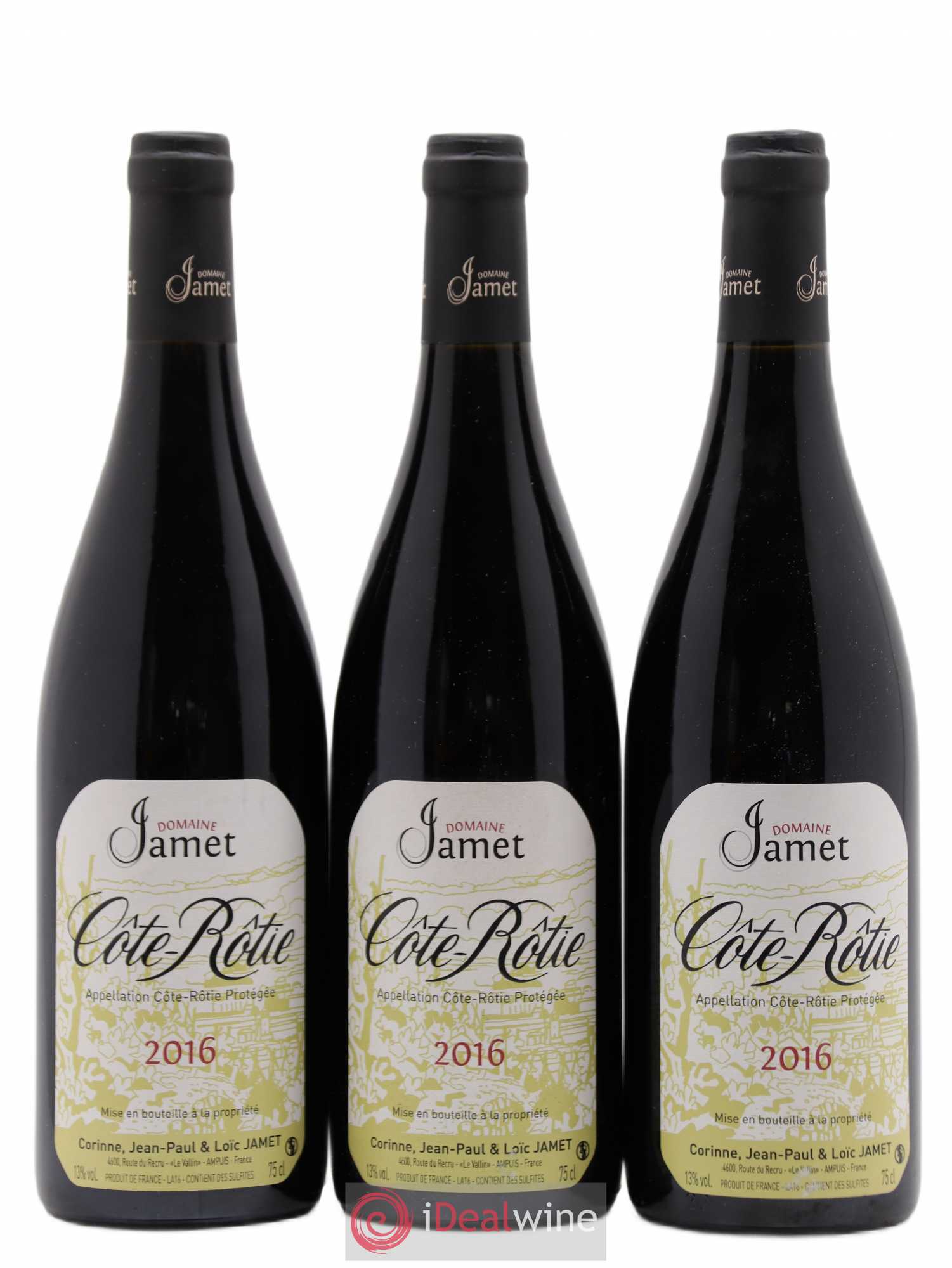 Côte-Rôtie Jamet (Domaine) 2016 - Lot de 3 bouteilles - 0