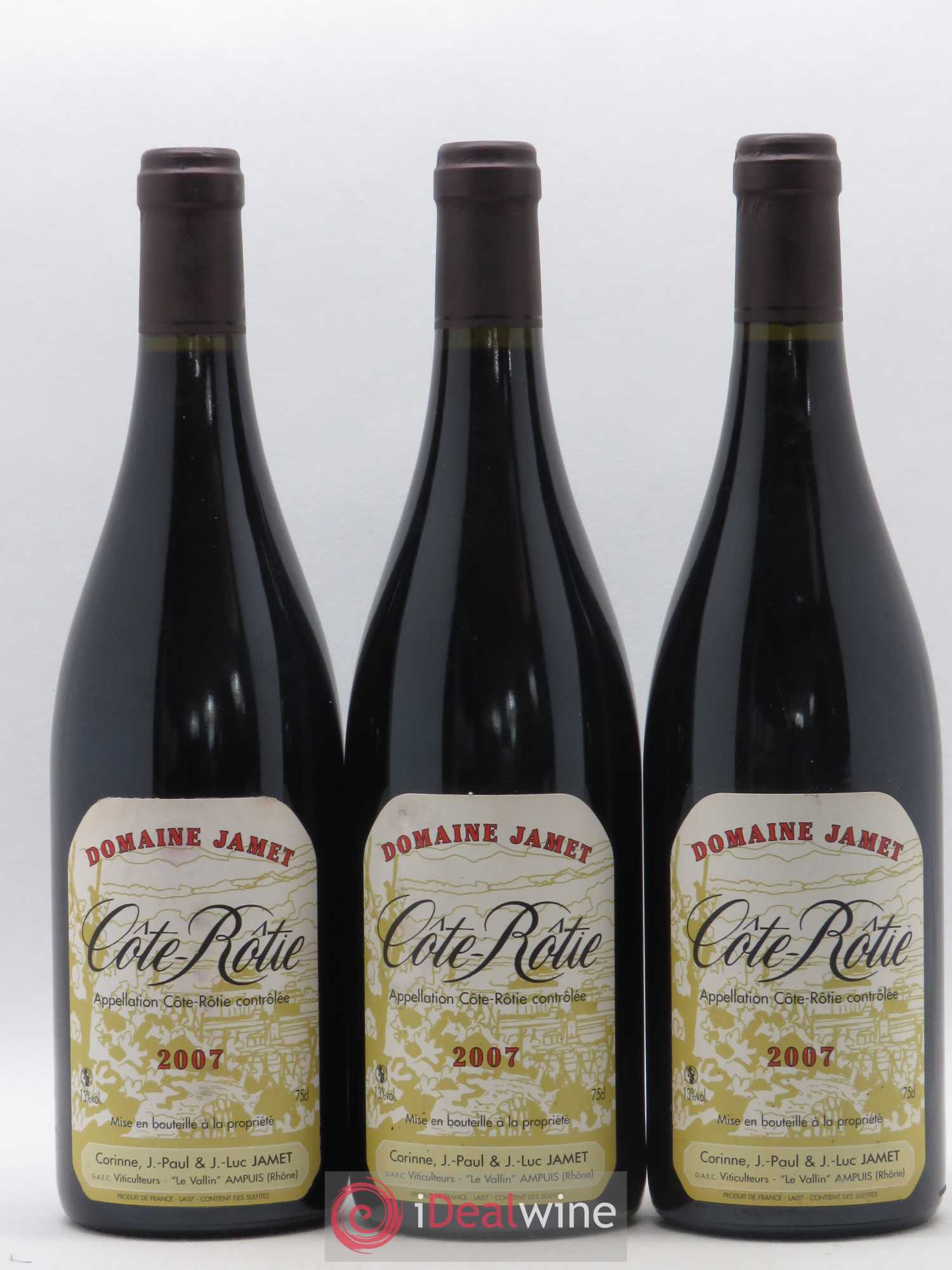 Côte-Rôtie Jamet (Domaine) 2007 - Lot de 3 bouteilles - 0