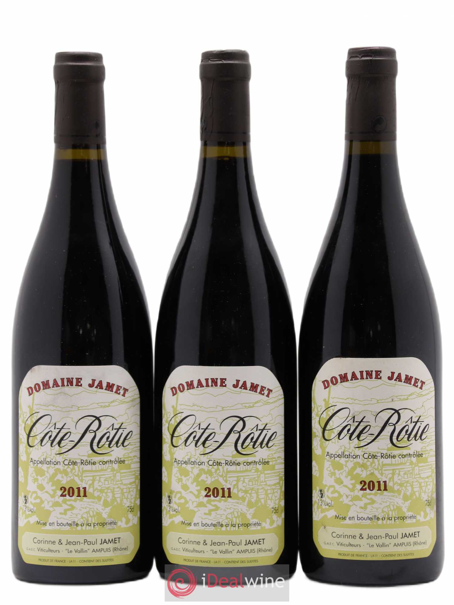 Côte-Rôtie Jamet (Domaine) 2011 - Lot de 3 bouteilles - 0