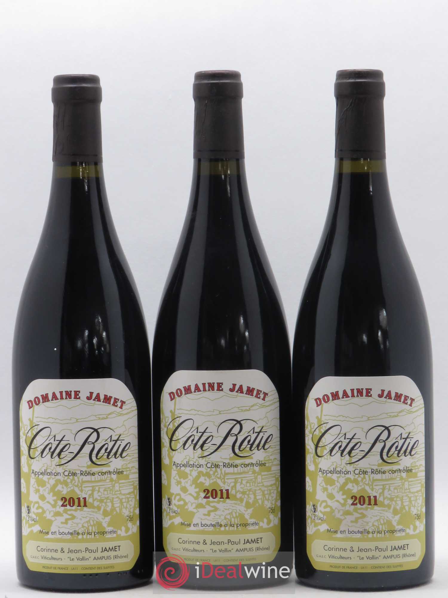 Côte-Rôtie Jamet (Domaine) 2011 - Lot de 3 bouteilles - 0