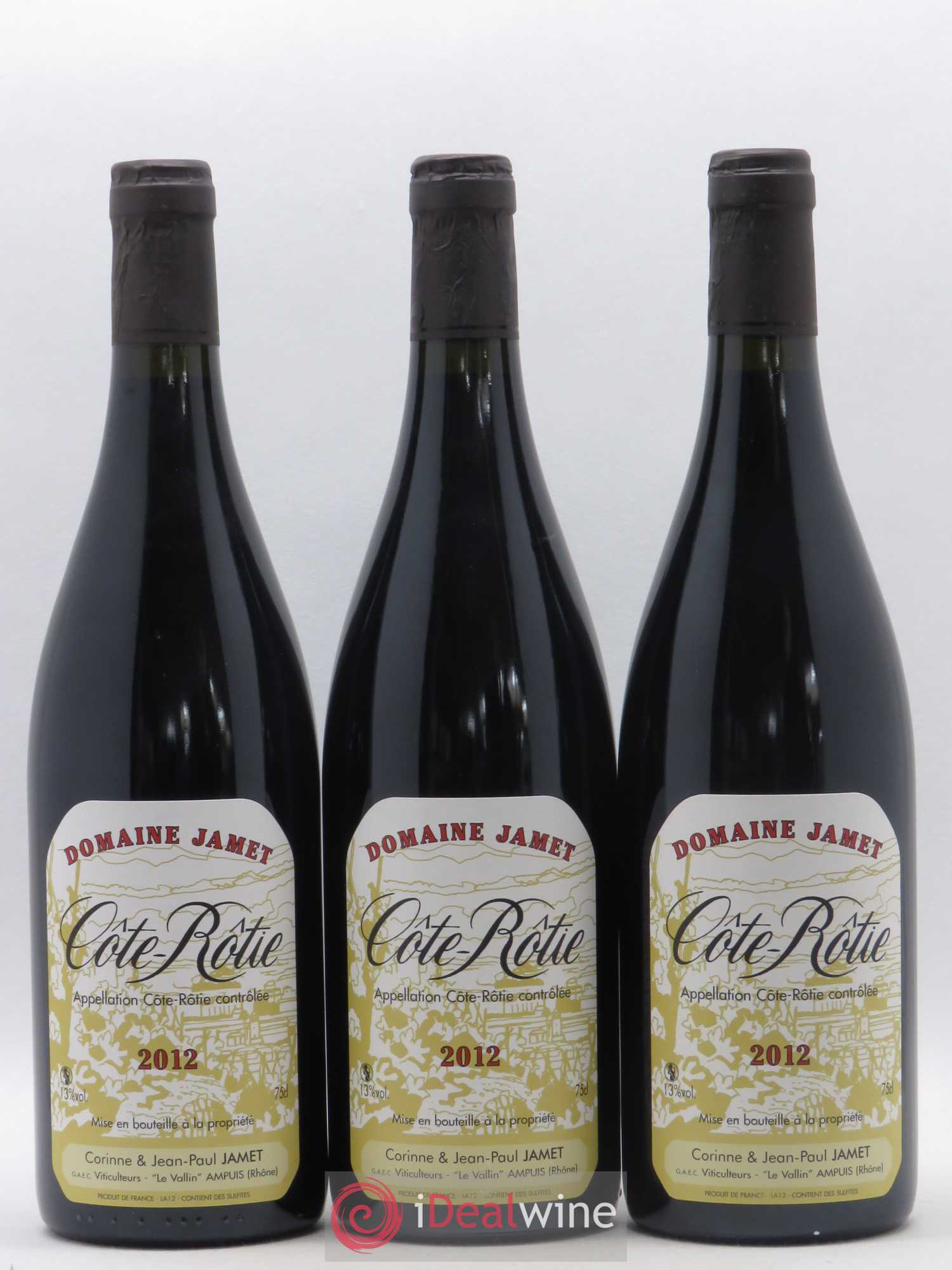 Côte-Rôtie Jamet (Domaine) 2012 - Lot de 3 bouteilles - 0