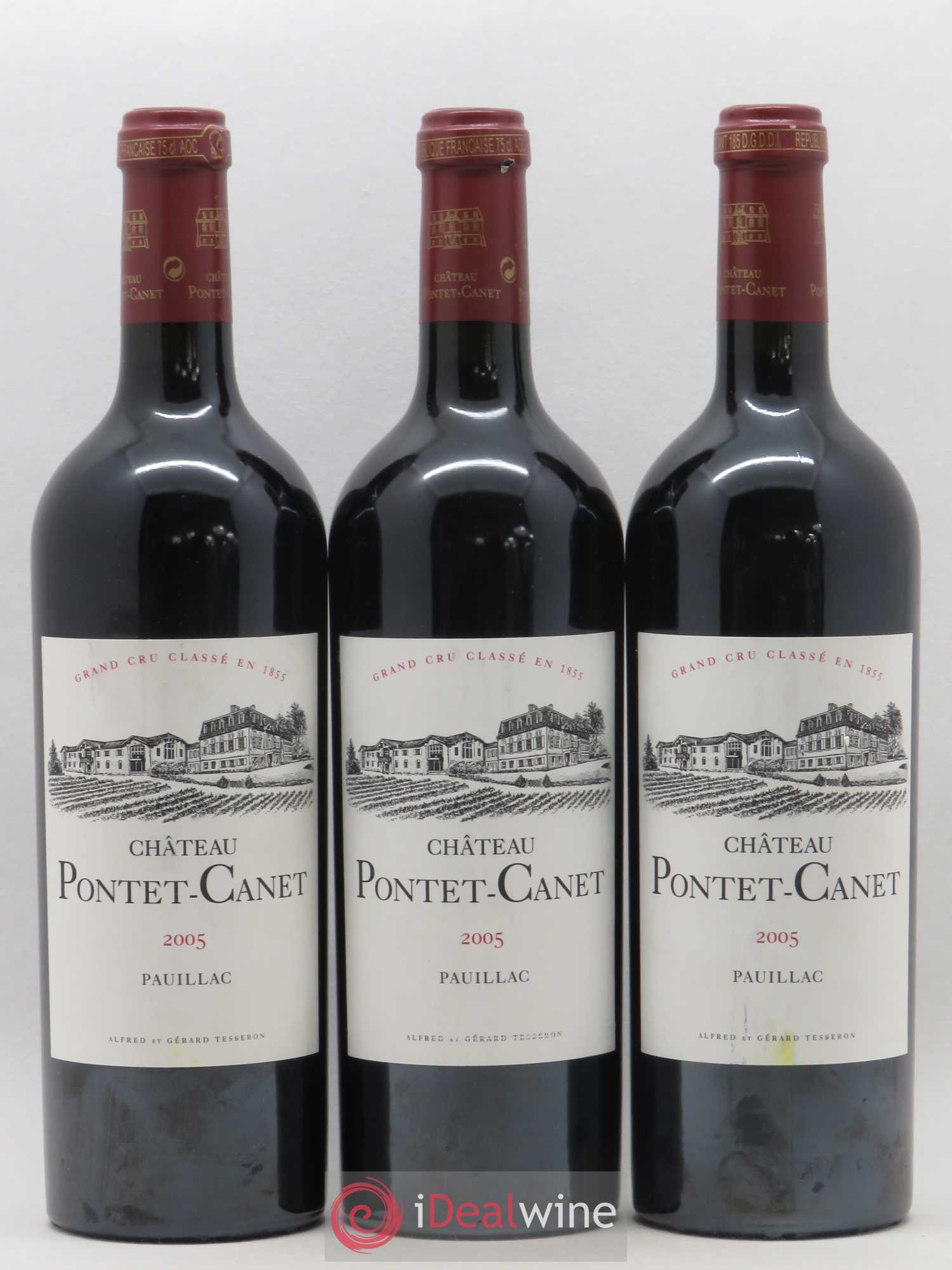 Château Pontet Canet 5ème Grand Cru Classé 2005 - Lot de 6 bouteilles - 1
