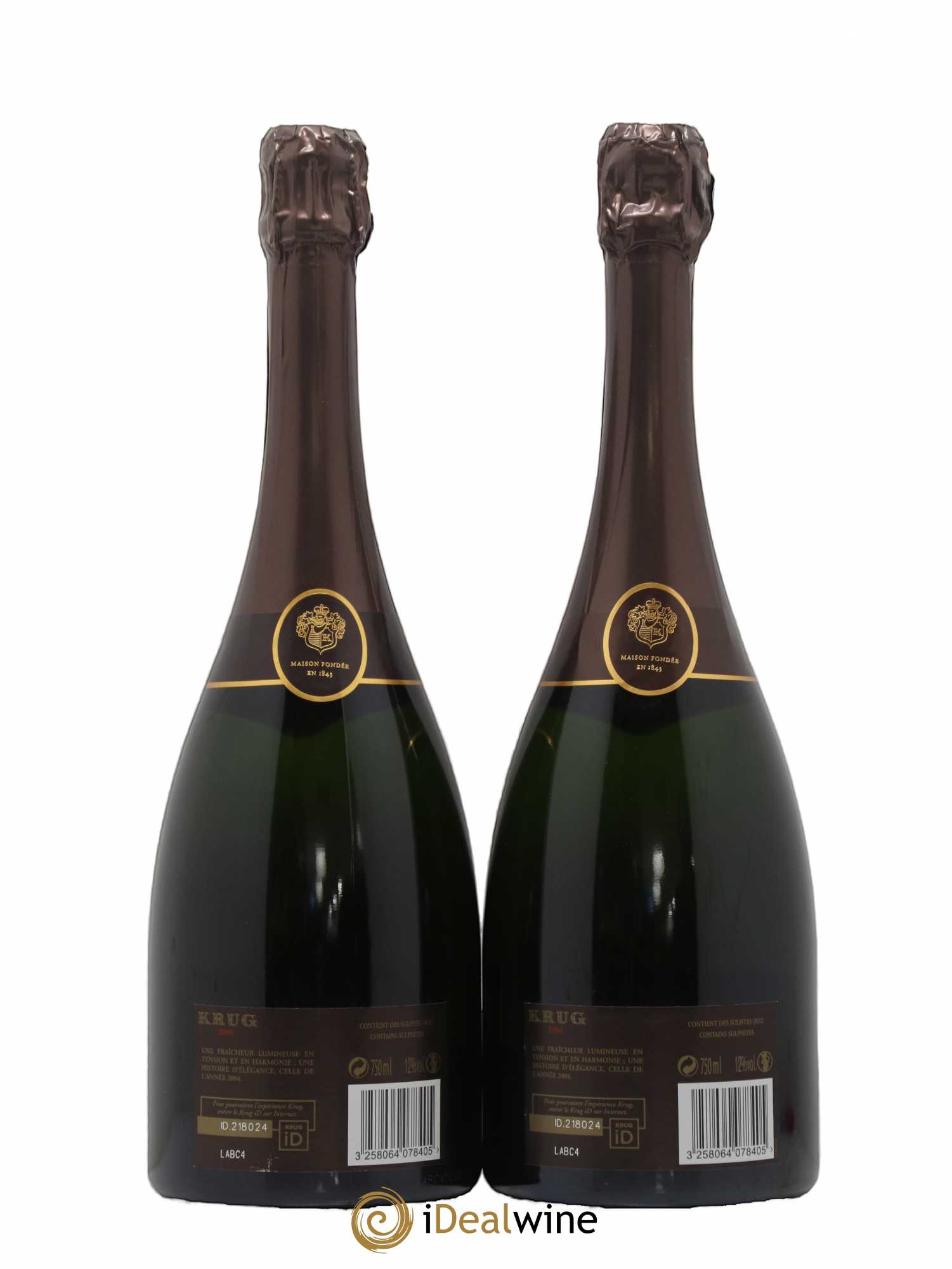 Vintage Krug Brut 2004 - Lot de 2 bouteilles - 1