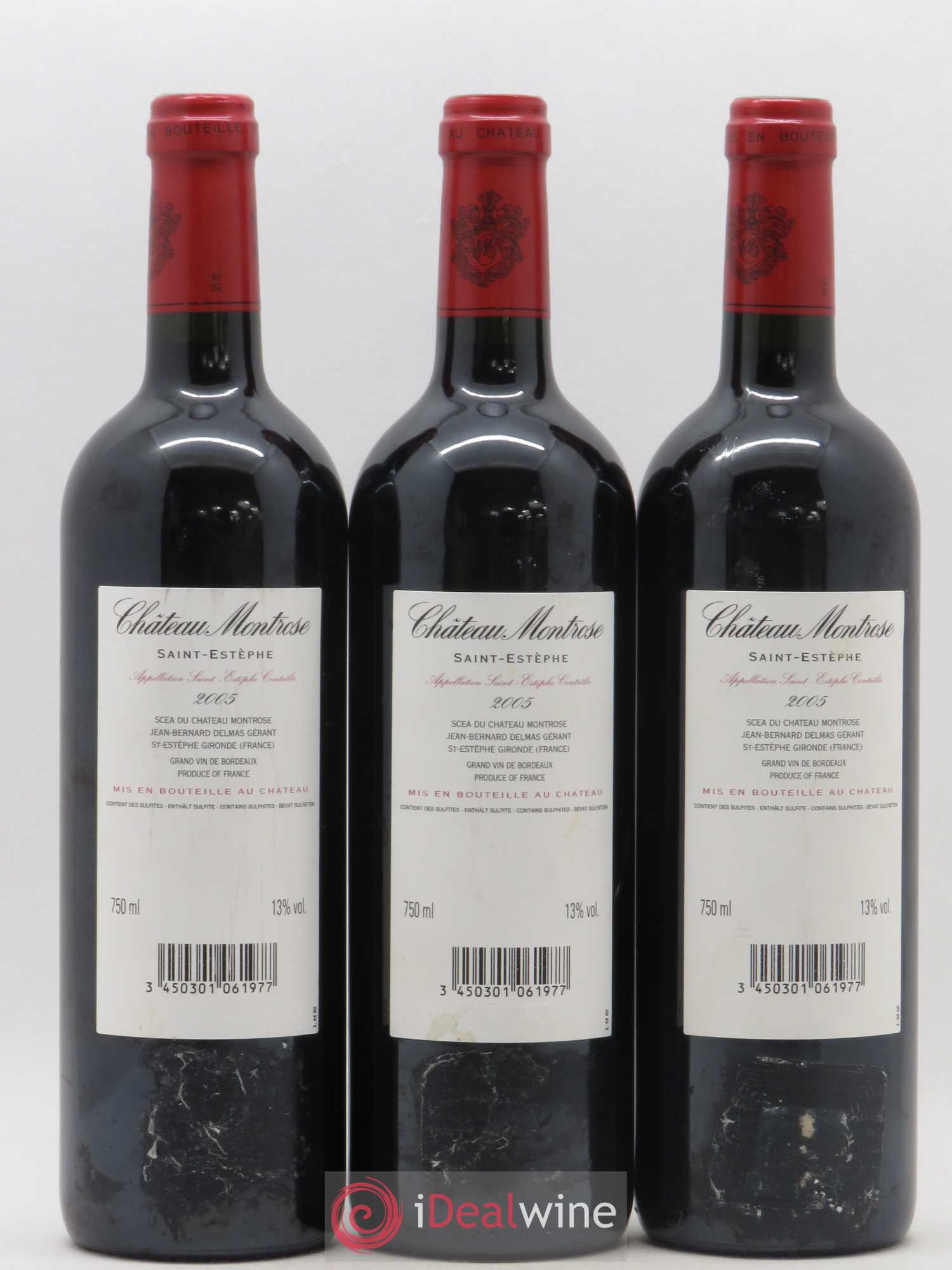 Château Montrose 2ème Grand Cru Classé 2005 - Lot de 3 bouteilles - 1