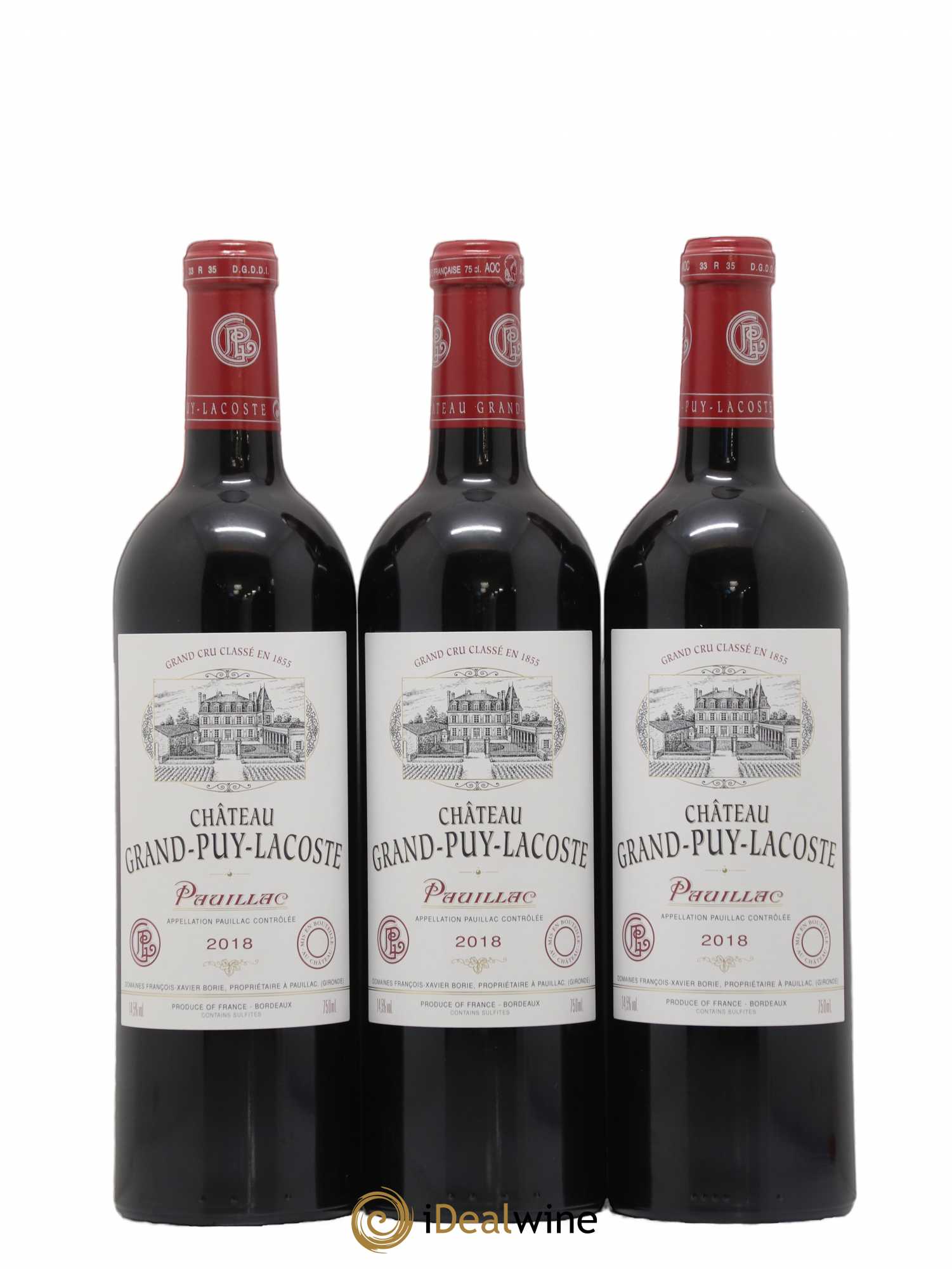 Château Grand Puy Lacoste 5ème Grand Cru Classé 2018 - Lot de 6 bouteilles - 1