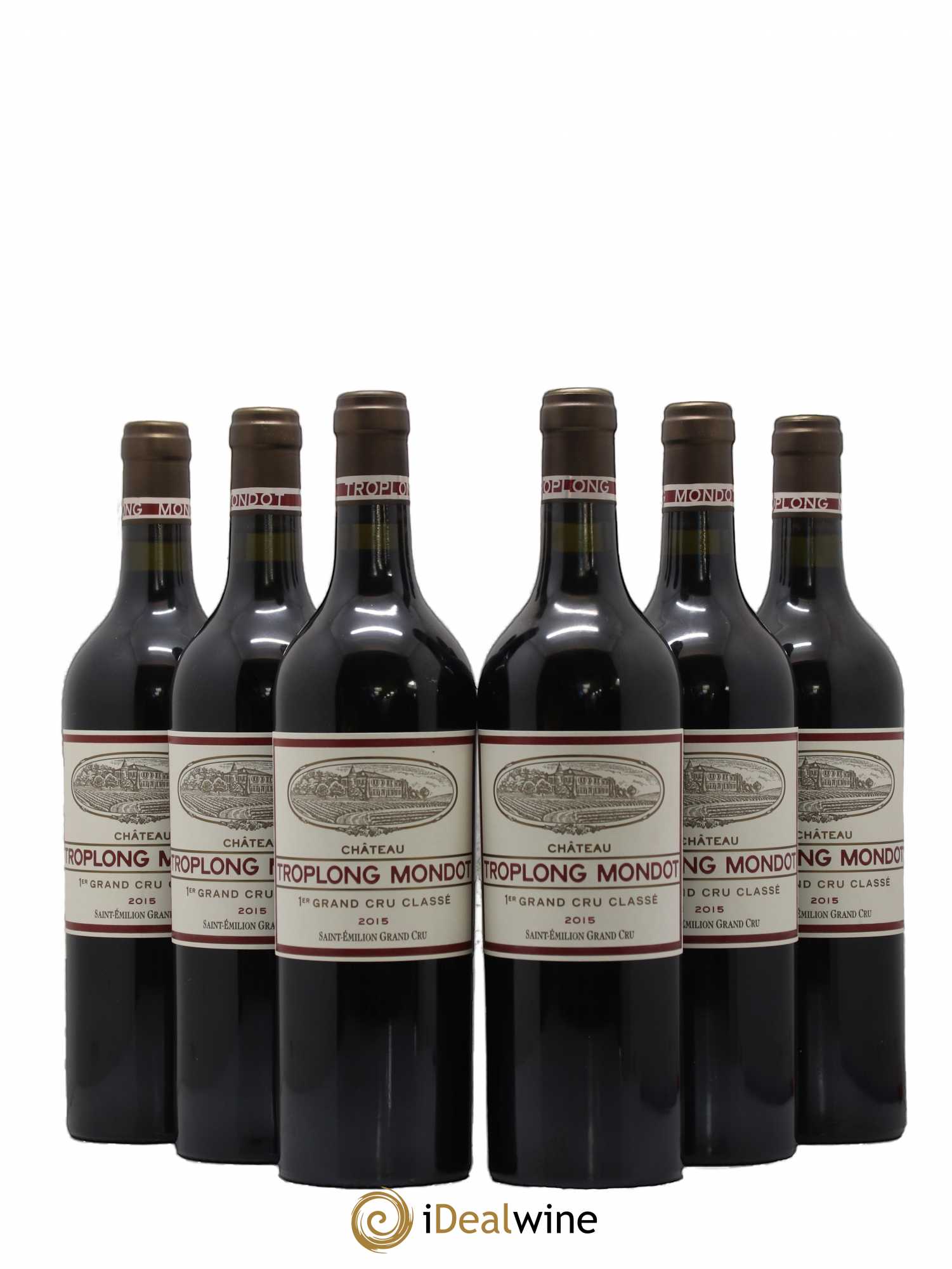 Château Troplong Mondot 1er Grand Cru Classé B 2015 - Lot de 6 bouteilles - 0