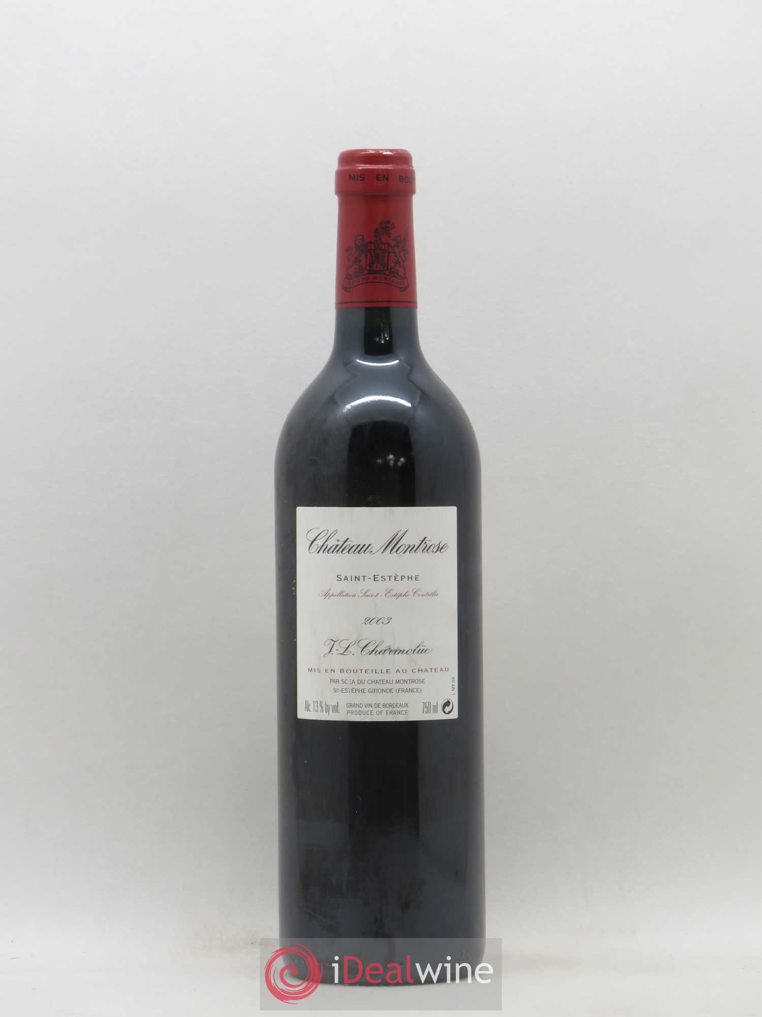 Château Montrose 2ème Grand Cru Classé 2003 - Lot de 1 bouteille - 1