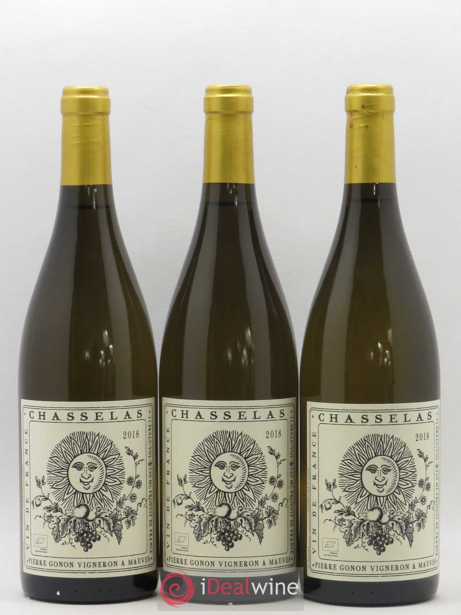 Vin de France Chasselas Gonon (Domaine) 2018 - Lot de 3 bouteilles - 0