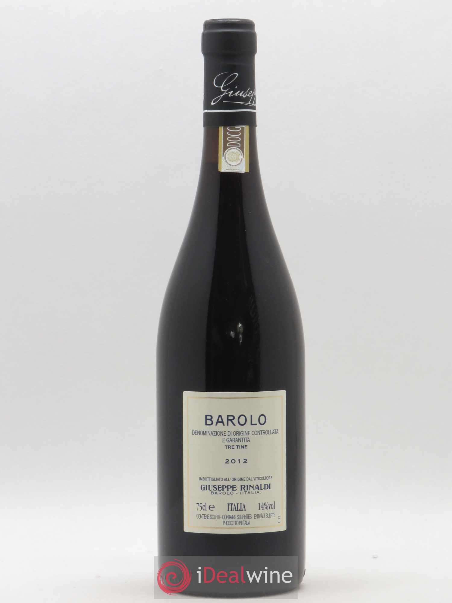 Barolo DOCG Tre Tine Giuseppe Rinaldi 2012 - Posten von 1 Flasche - 1