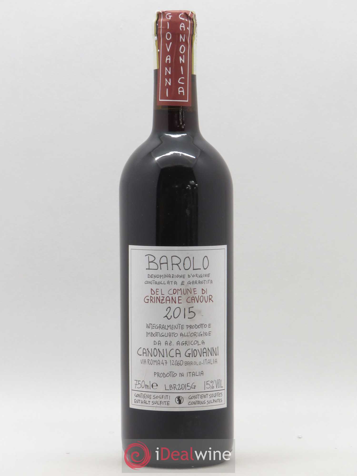Barolo Giovanni Canonica Del Comune di Grinzane Cavour 2015 - Posten von 1 Flasche - 0