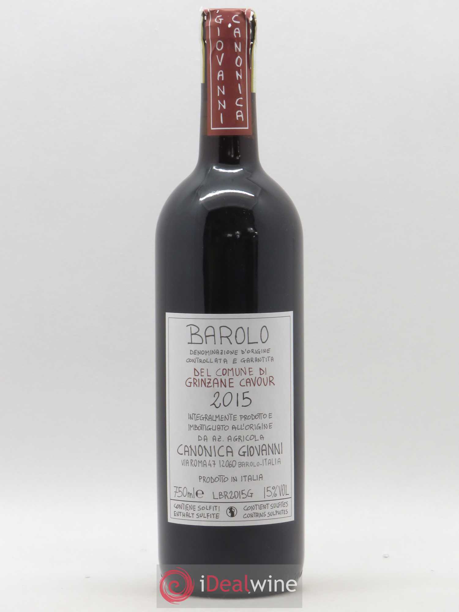 Barolo Giovanni Canonica Del Comune di Grinzane Cavour 2015 - Posten von 1 Flasche - 0