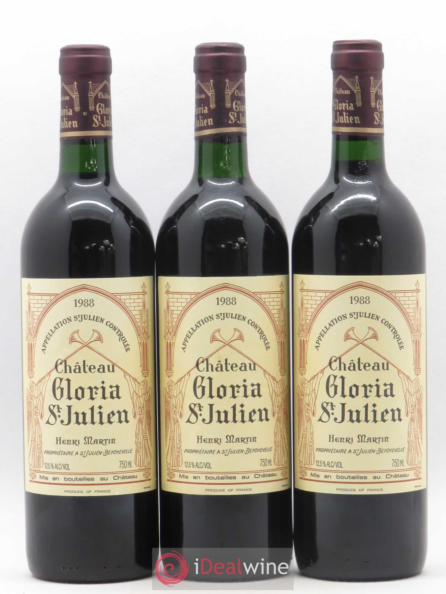 Château Gloria 1988 - Lot de 12 bouteilles - 1