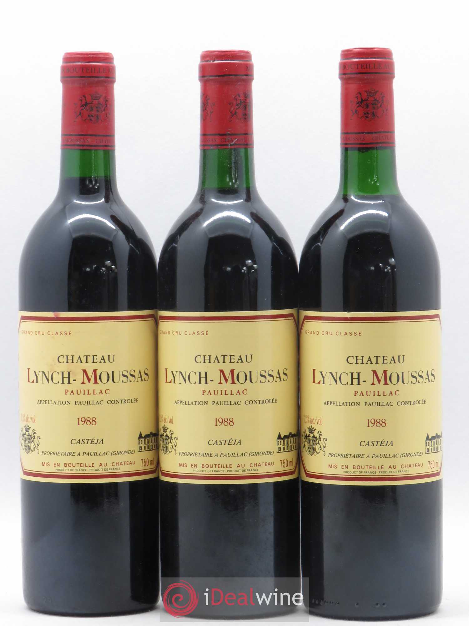 Château Lynch Moussas 5ème Grand Cru Classé 1988 - Lotto di 12 bottiglie - 2