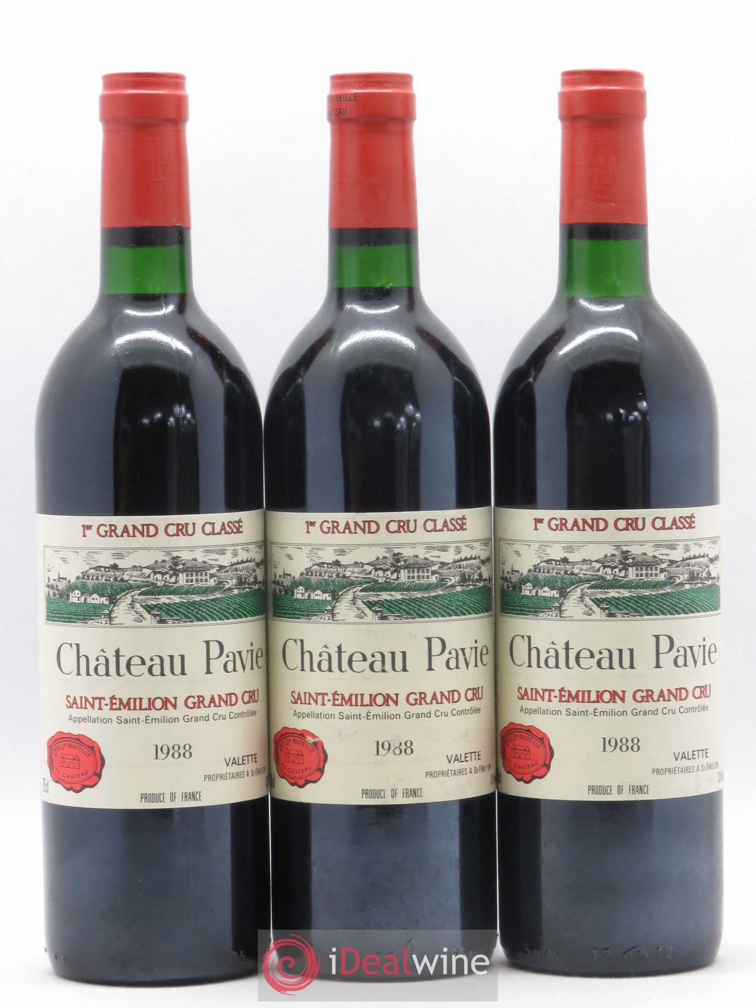 Château Pavie 1er Grand Cru Classé A 1988 - Lot de 12 bouteilles - 1