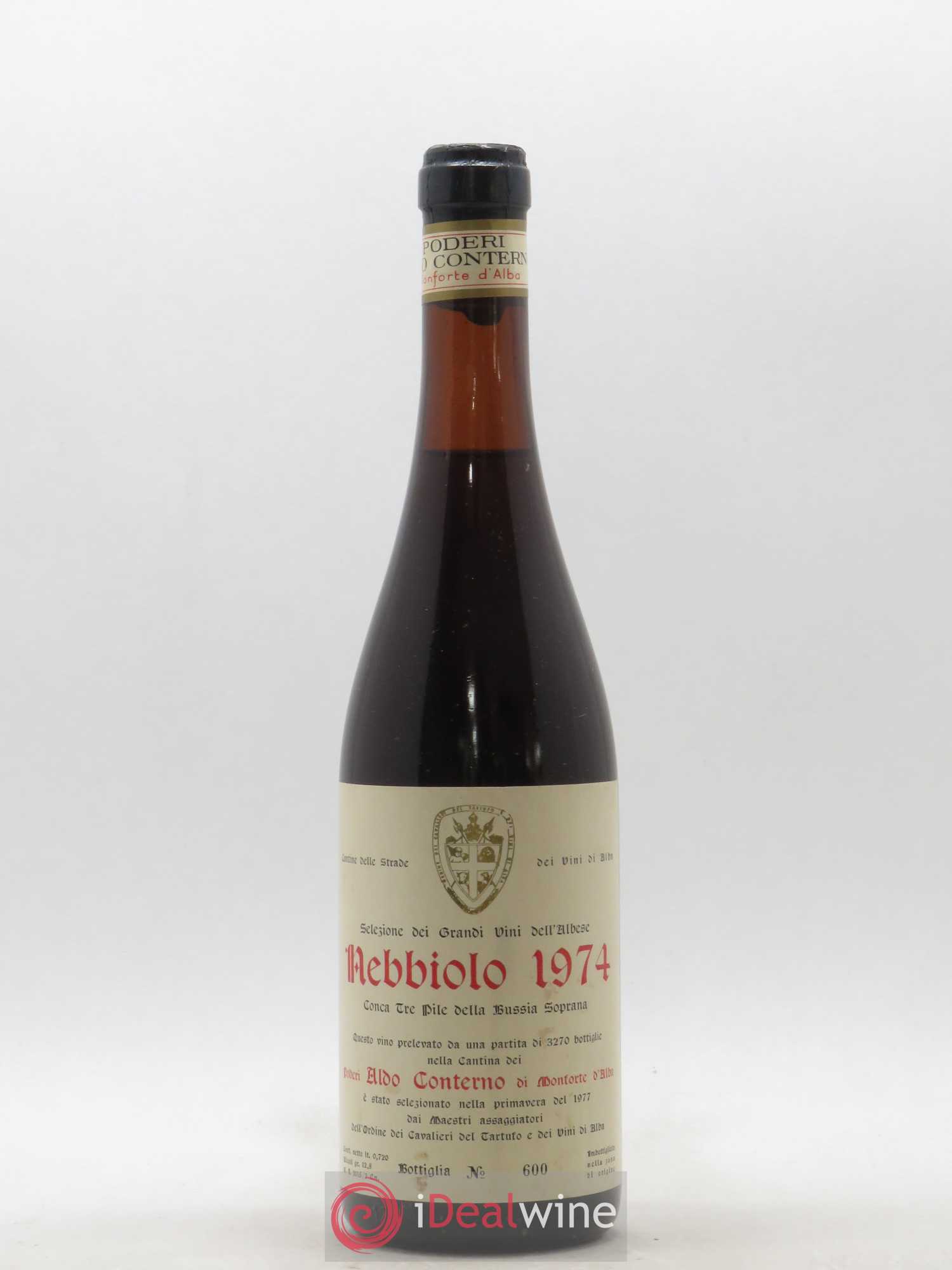 Nebbiolo Conca Tre Pile Della Bussia Soprana Aldo Conterno 1974 - Posten von 1 Flasche - 0