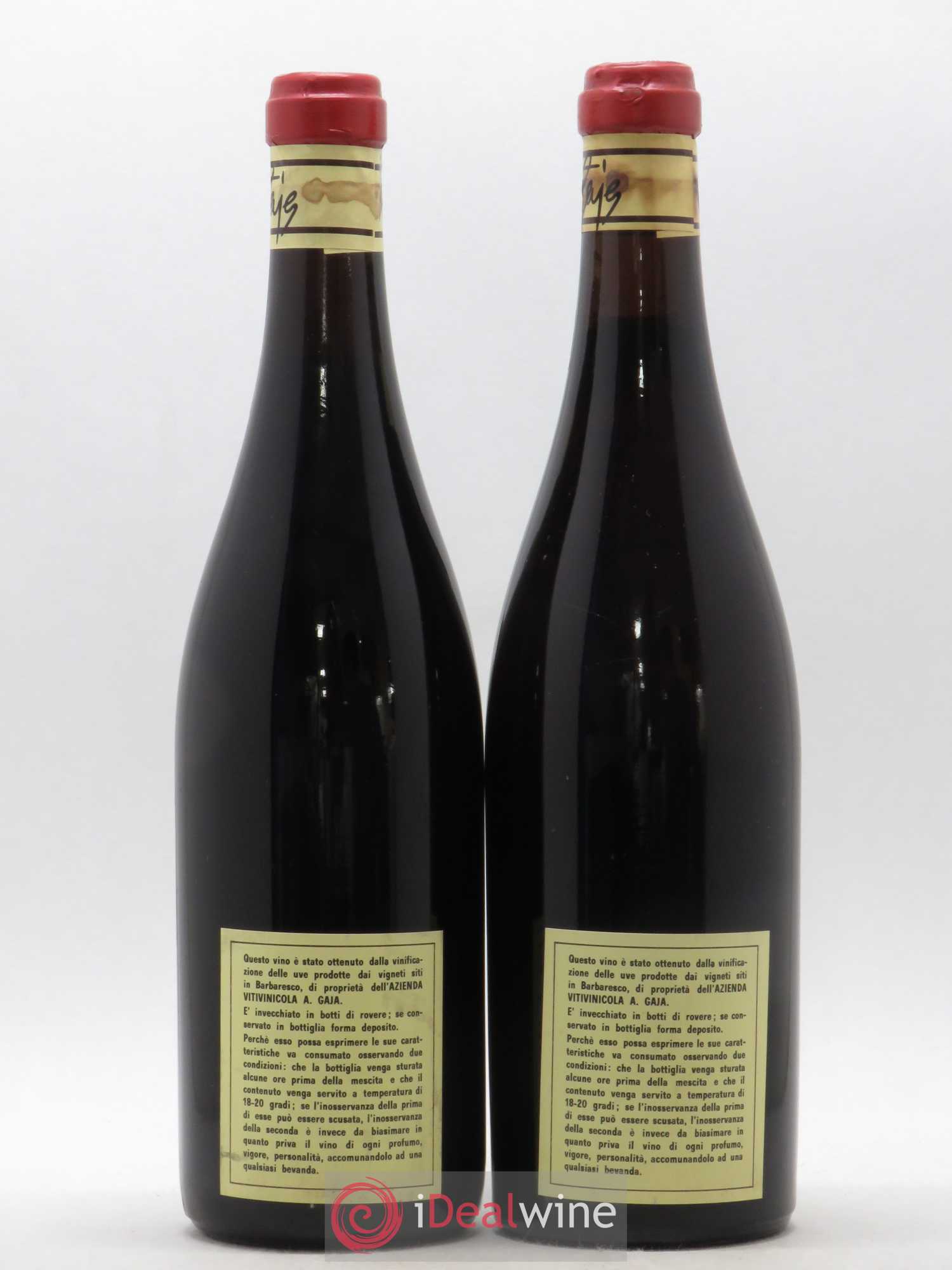 Barbaresco DOCG Angelo Gaja 1968 - Lot de 2 bouteilles - 1