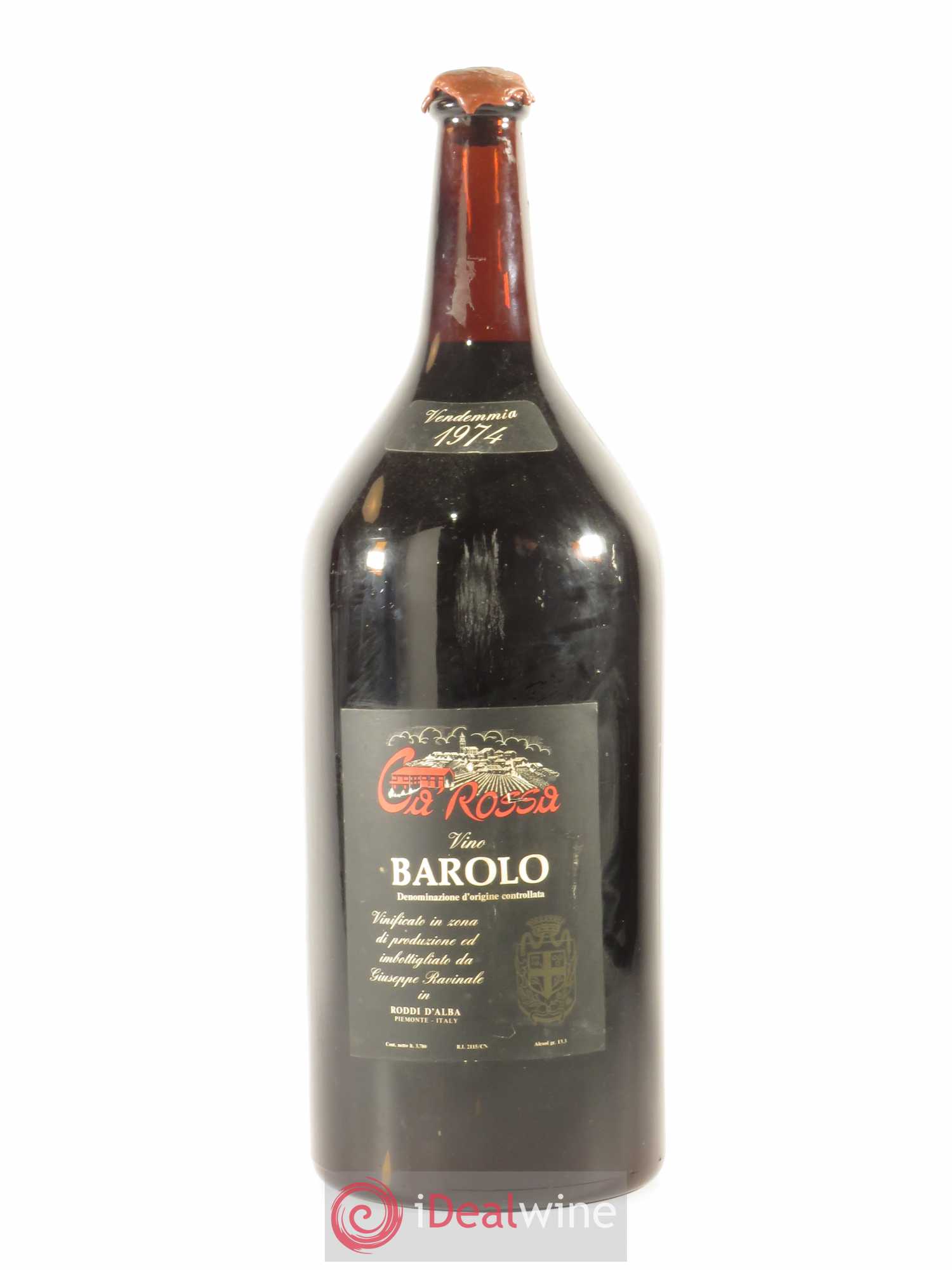 Barolo Ca Rossa Giuseppe Ravinale 1974 - Lot de 1 balthazar - 0