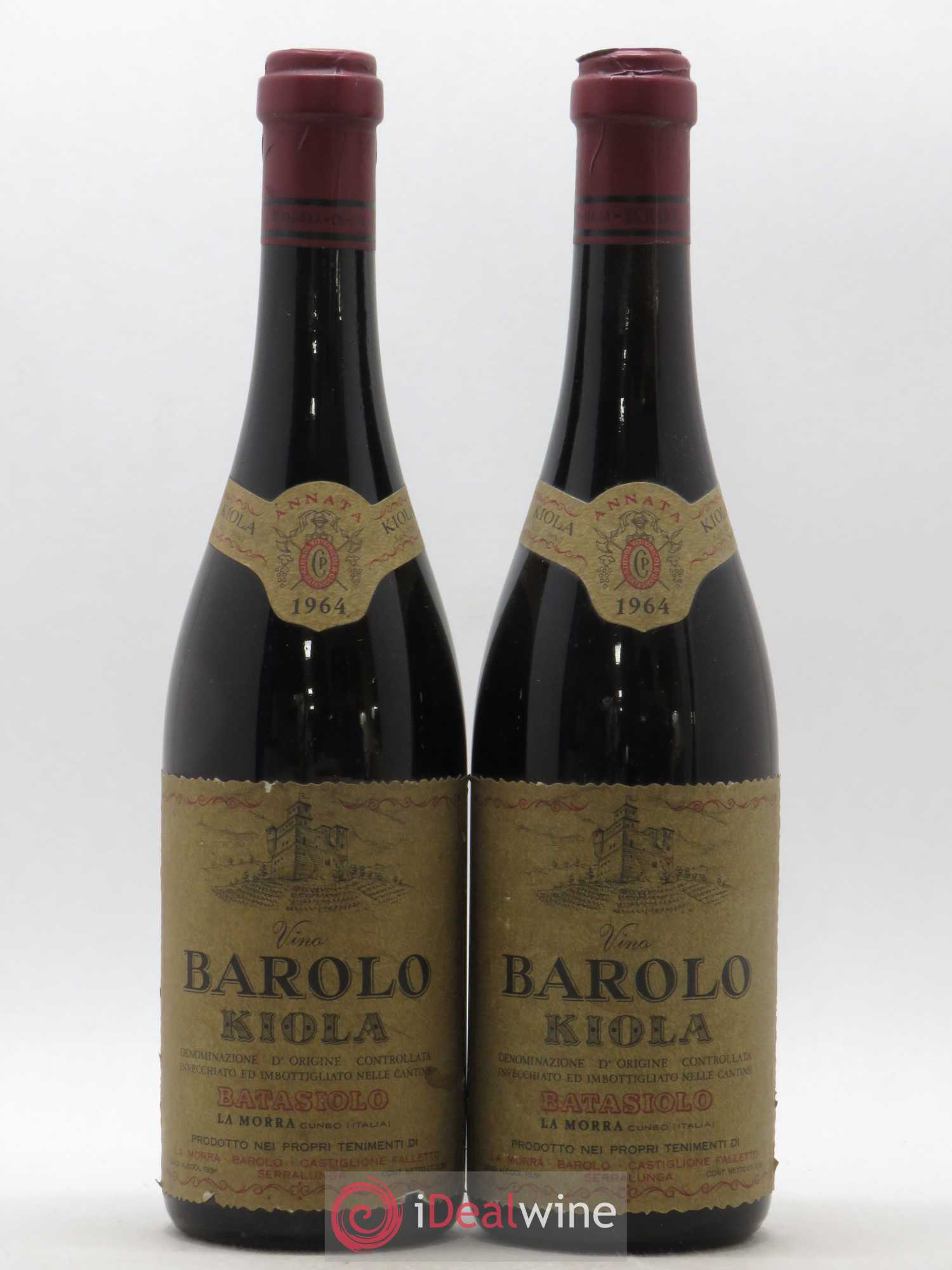 Barolo DOCG Kiola Beni di Batasiolo 1964 - Posten von 2 Flaschen - 0