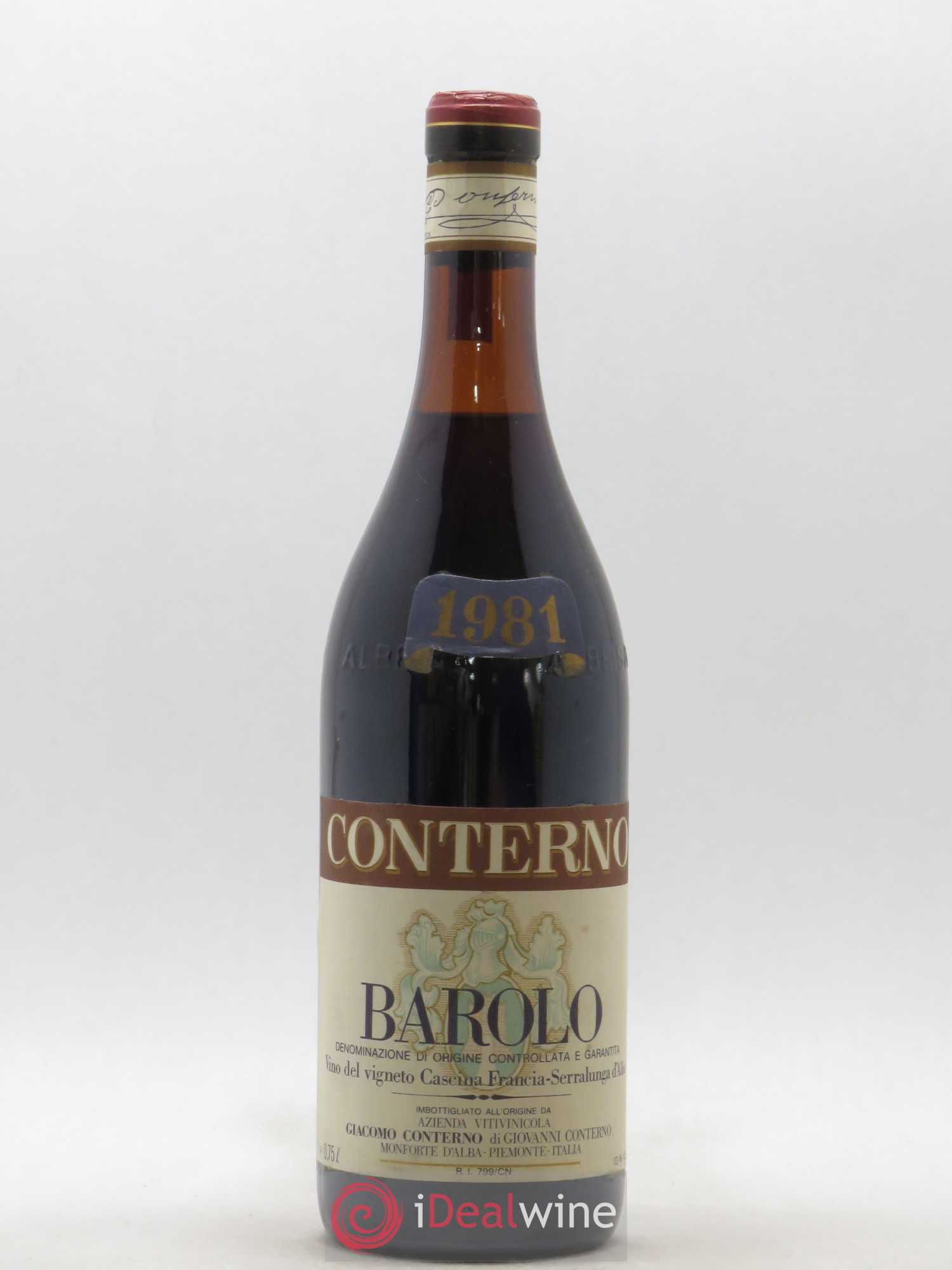 Barolo Cascina Francia Giacomo Conterno 1981 - Posten von 1 Flasche - 0