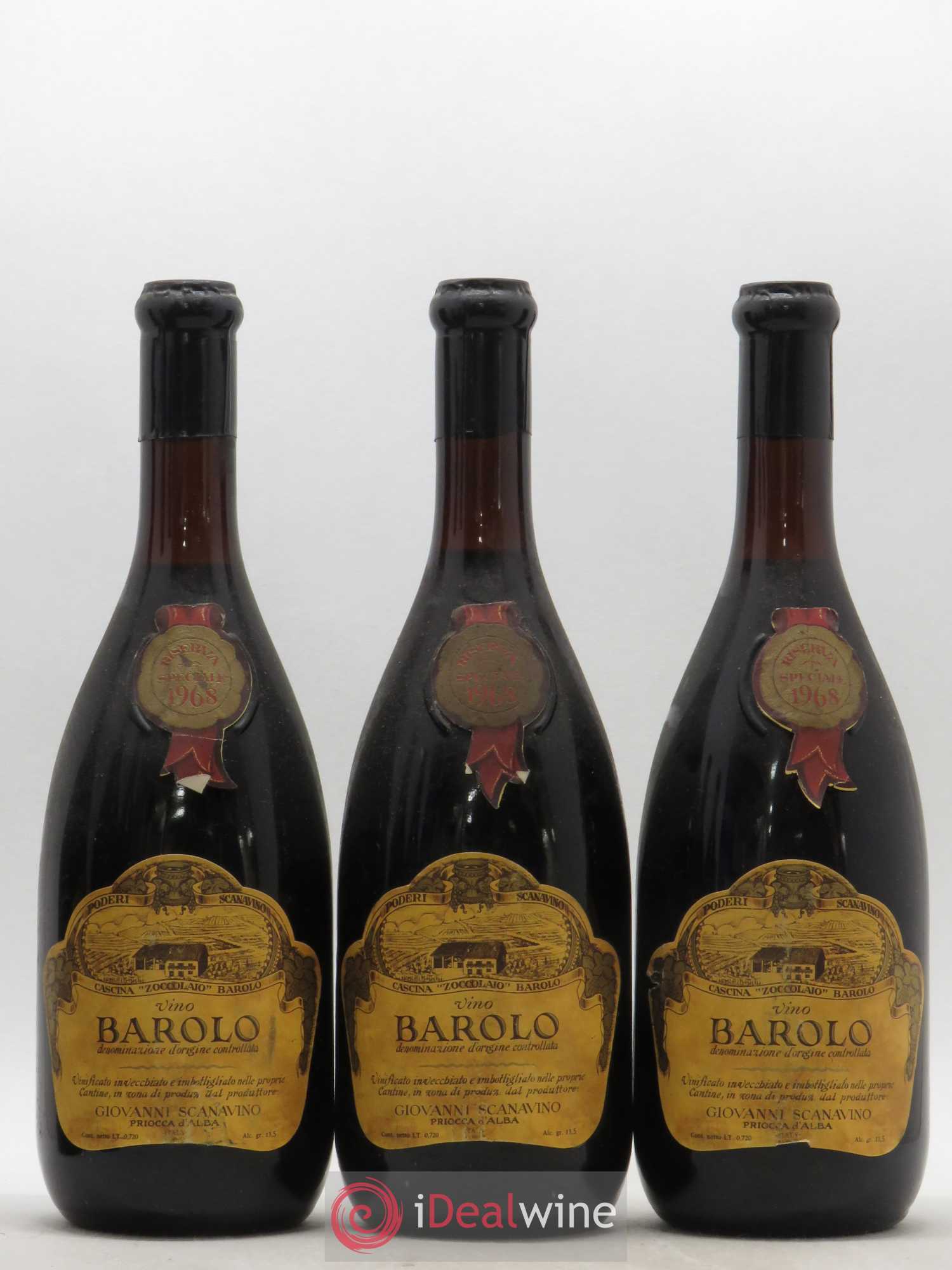 Barolo Riserva Speciale Scanavino 1968 - Posten von 6 Flaschen - 1