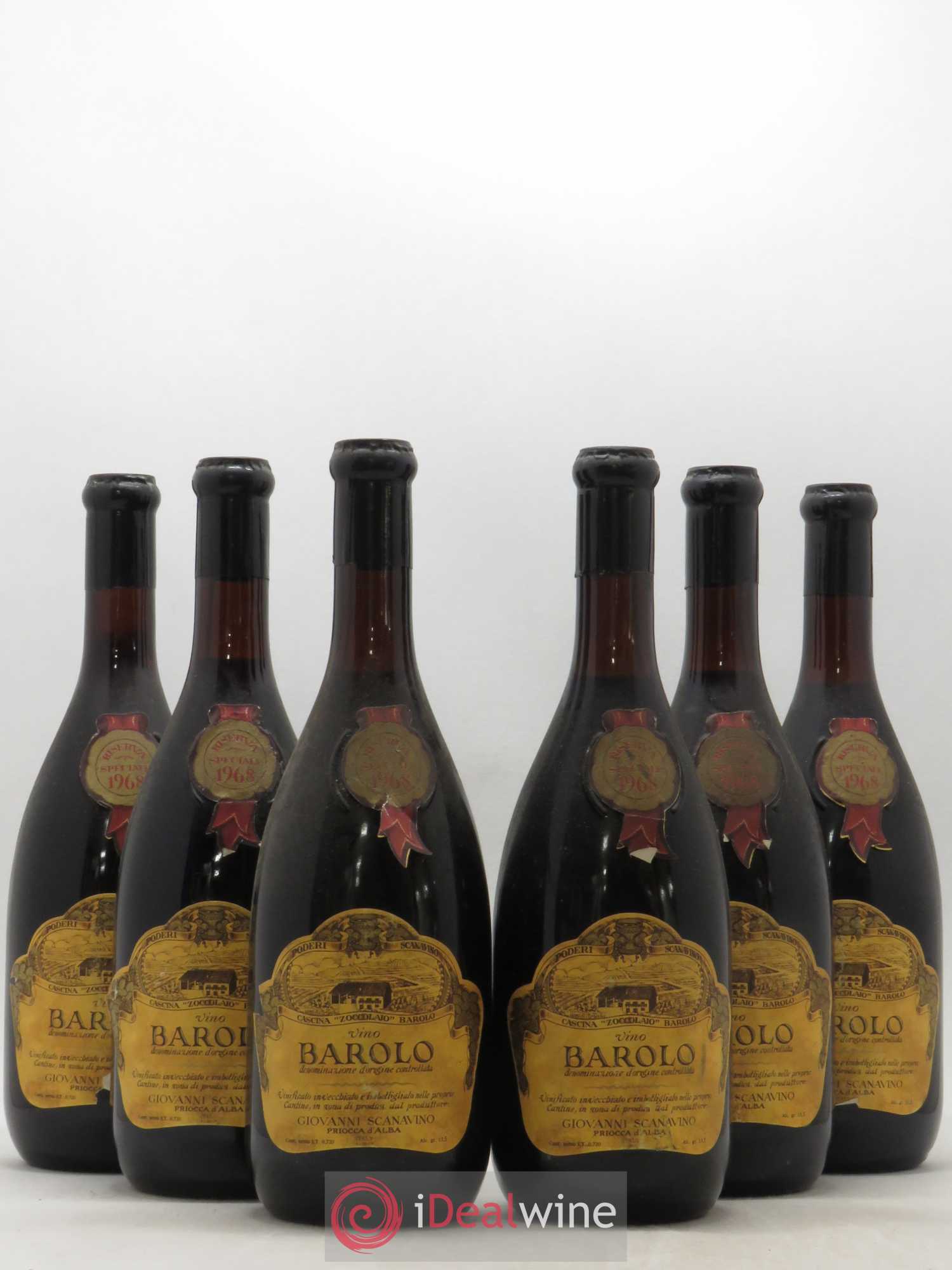 Barolo Riserva Speciale Scanavino 1968 - Posten von 6 Flaschen - 0