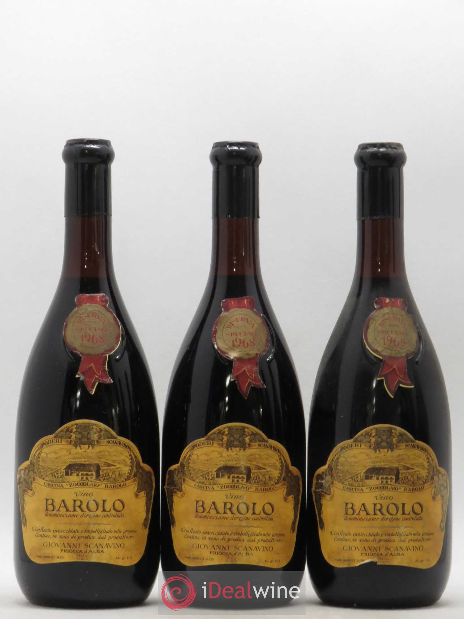 Barolo Riserva Speciale Scanavino 1968 - Lot de 12 bouteilles - 2