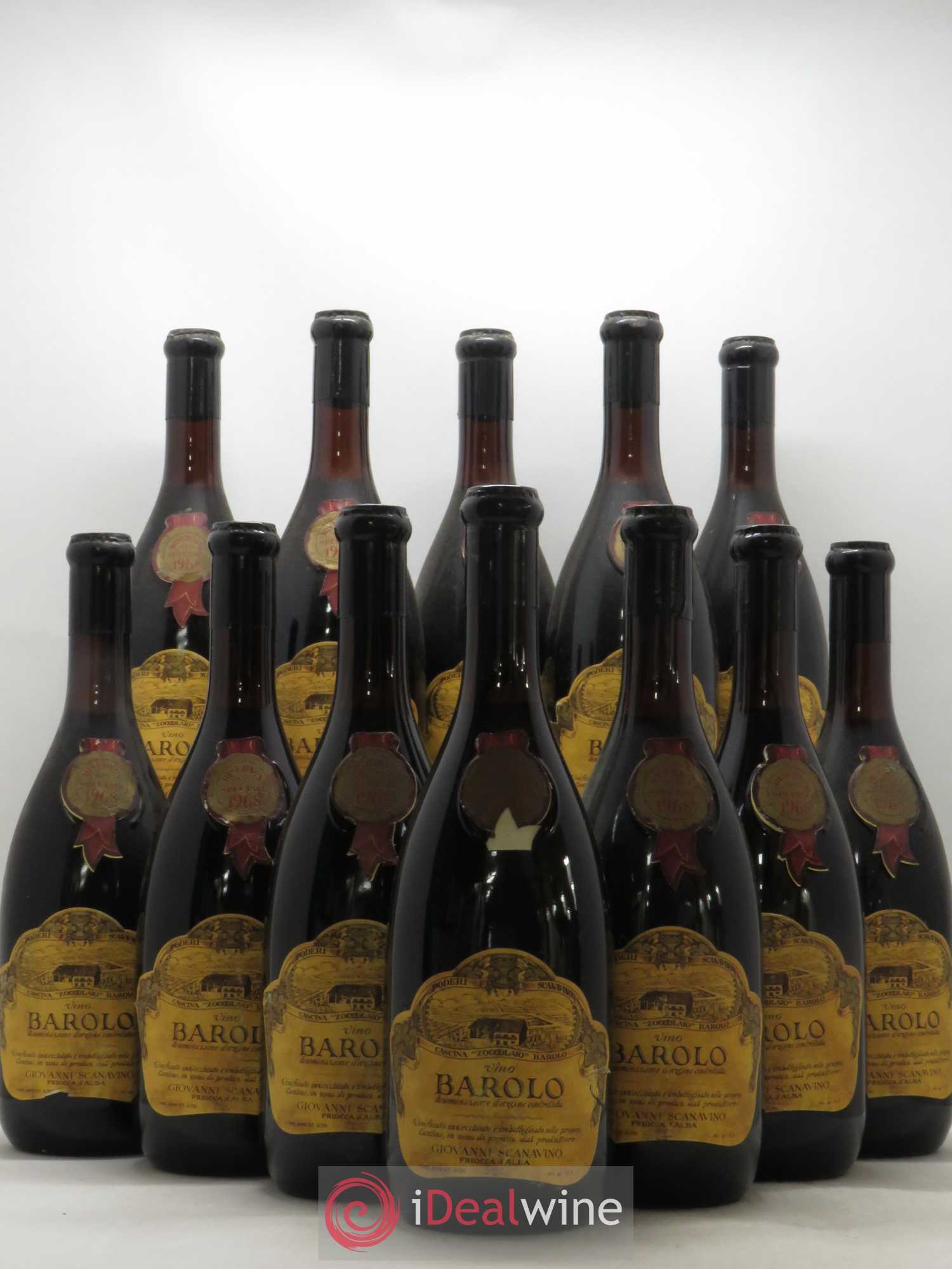 Barolo Riserva Speciale Scanavino 1968 - Lot de 12 bouteilles - 0