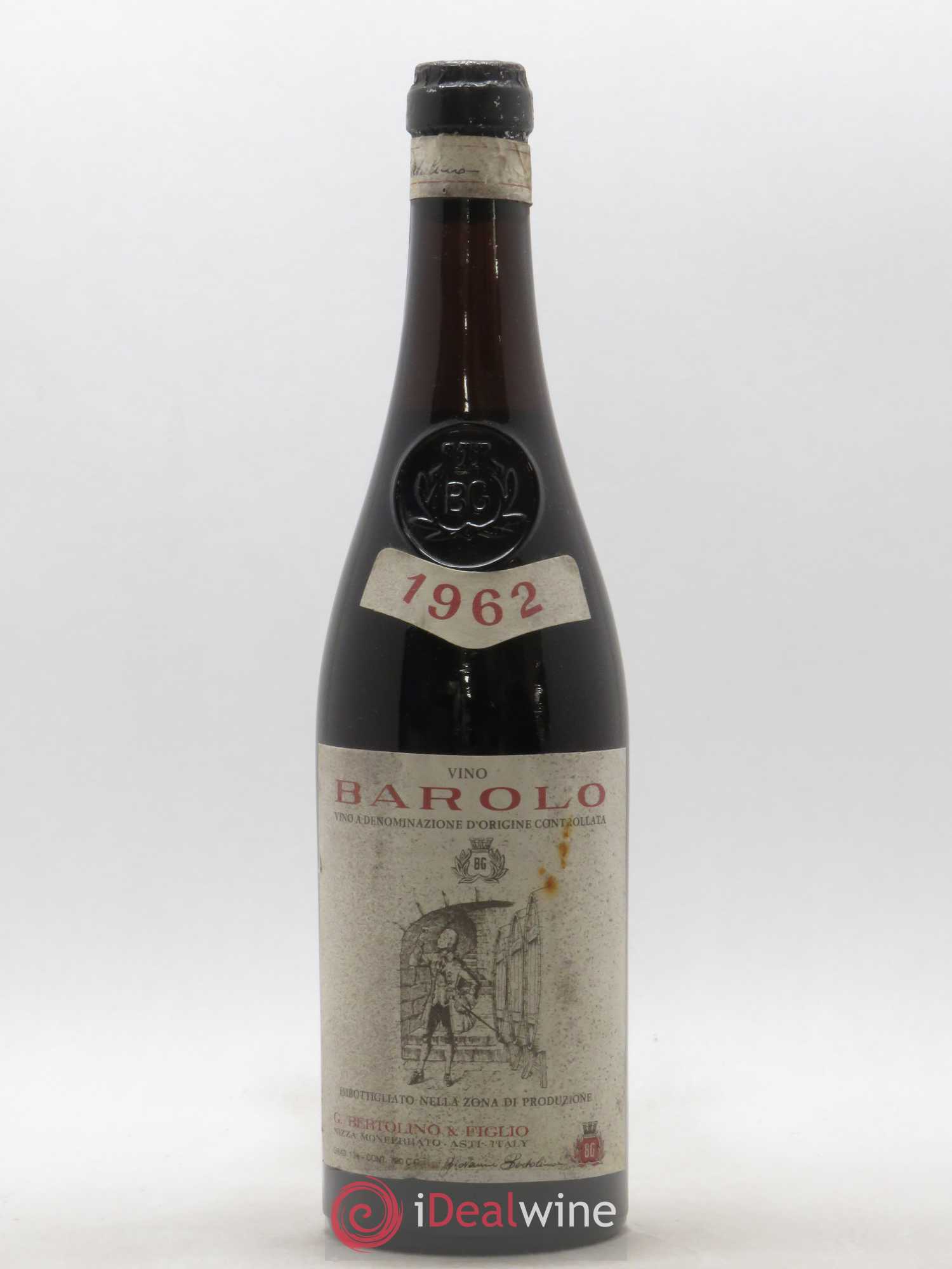 Barolo Bertolino et Figlio 1962 - Posten von 1 Flasche - 0