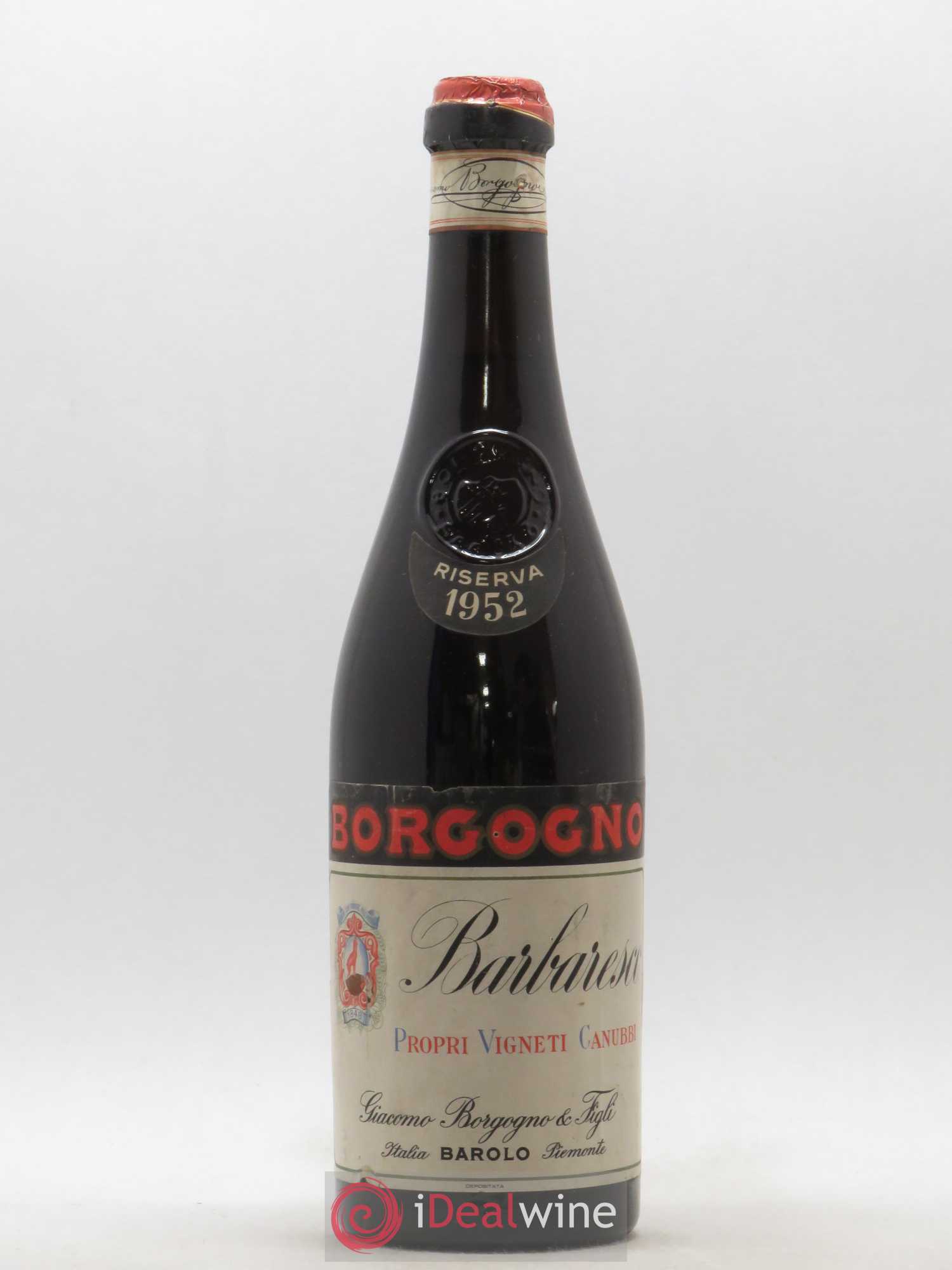 Barbaresco DOCG Riserva Giacomo Borgogno 1952 - Lot de 1 bouteille - 0