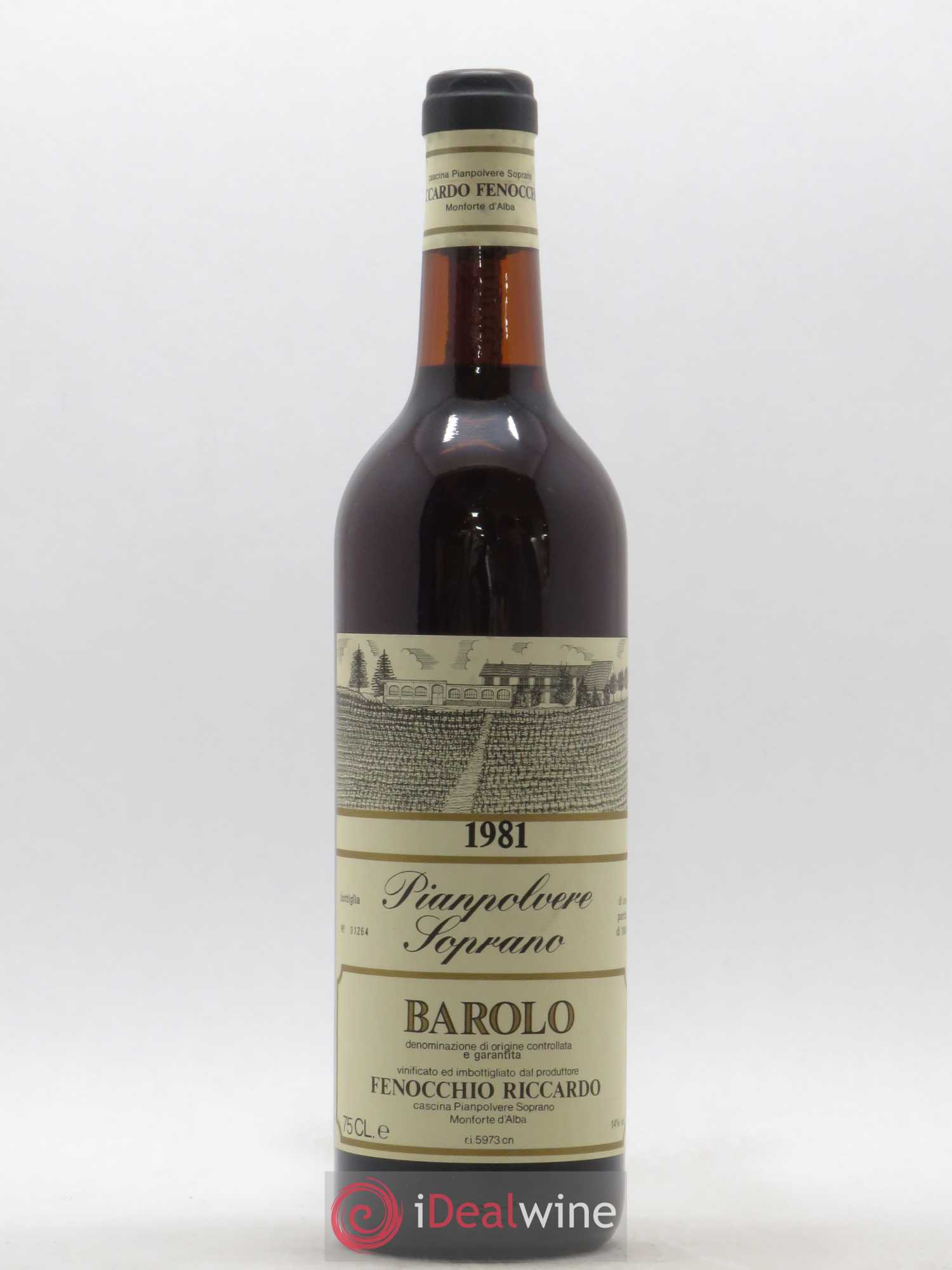 Barolo Pianpolere Soprano R. Fenocchio 1981 - Posten von 1 Flasche - 0