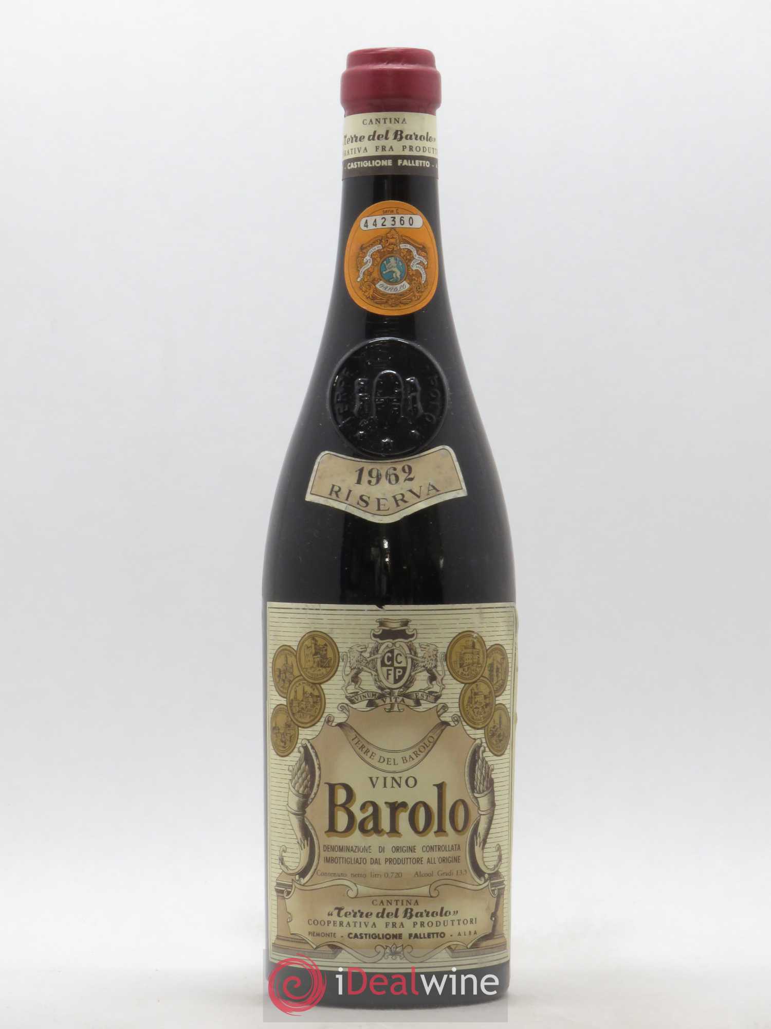 Barolo Riserva Terre del Barolo 1962 - Lot de 1 bouteille - 0