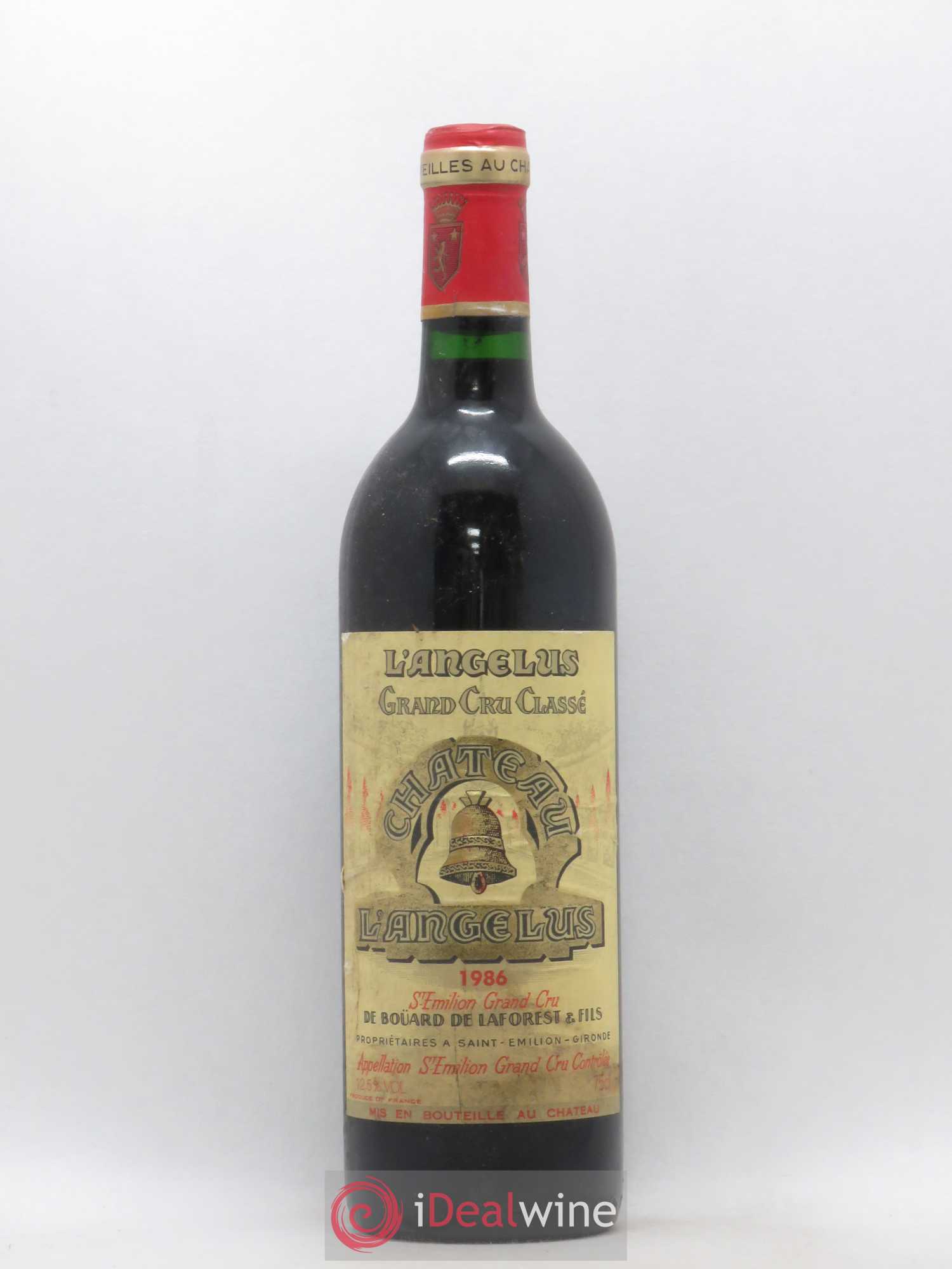 Château Angélus 1er Grand Cru Classé A 1986 - Lot de 1 bouteille - 0