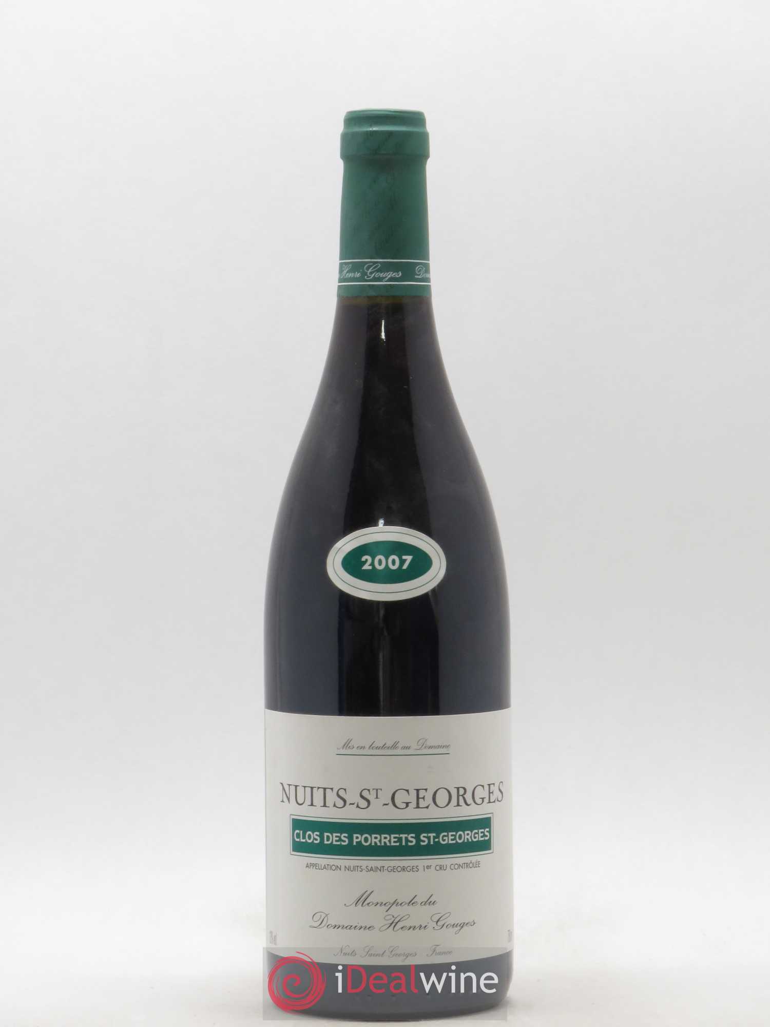 Nuits-Saint-Georges 1er Cru Clos des Porrets St Georges Henri Gouges 2007 - Posten von 1 Flasche - 0