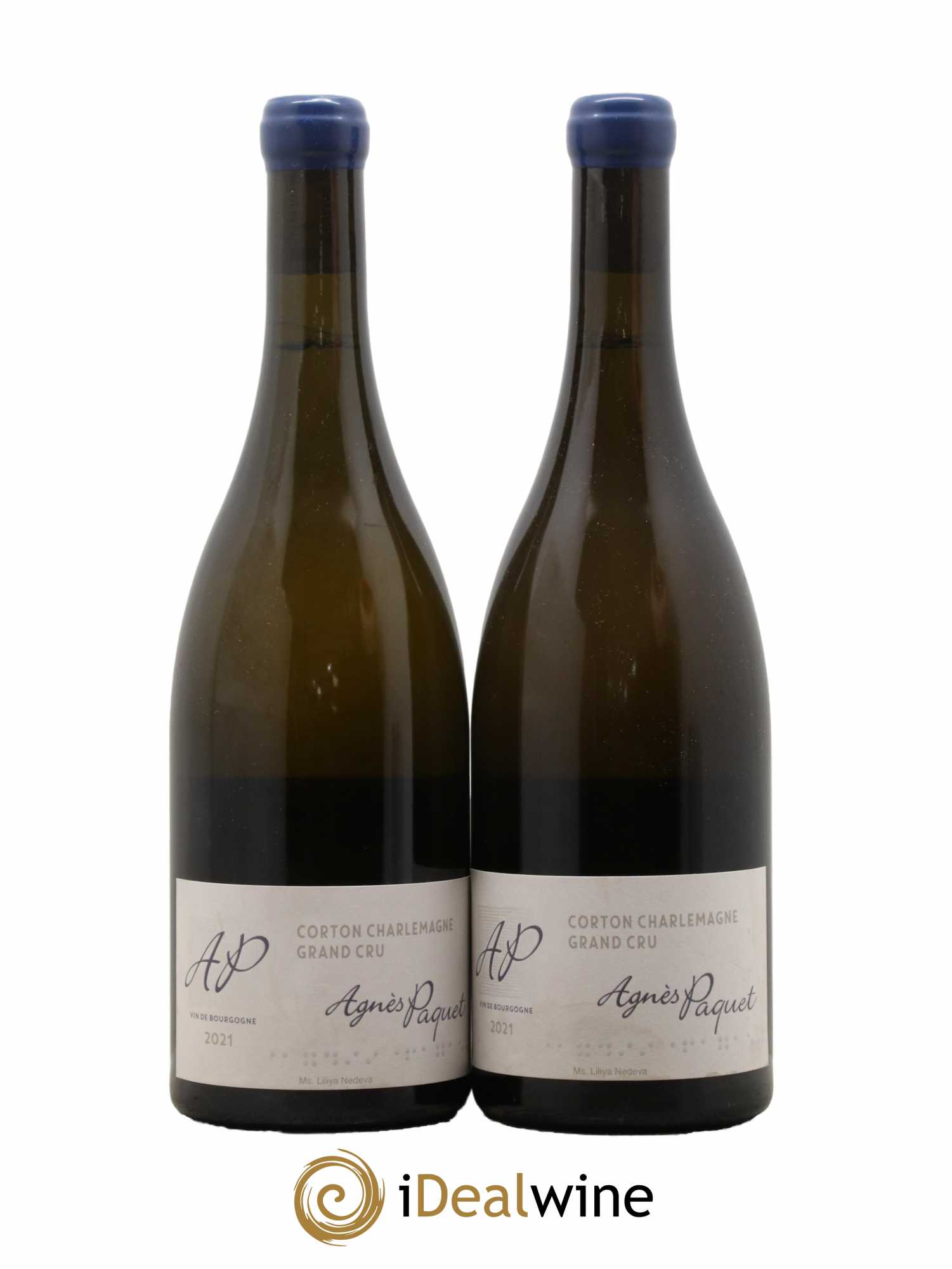 Corton-Charlemagne Grand Cru Agnès Paquet (Domaine) Agnes Paquet 2021 - Lotto di 2 bottiglie - 0